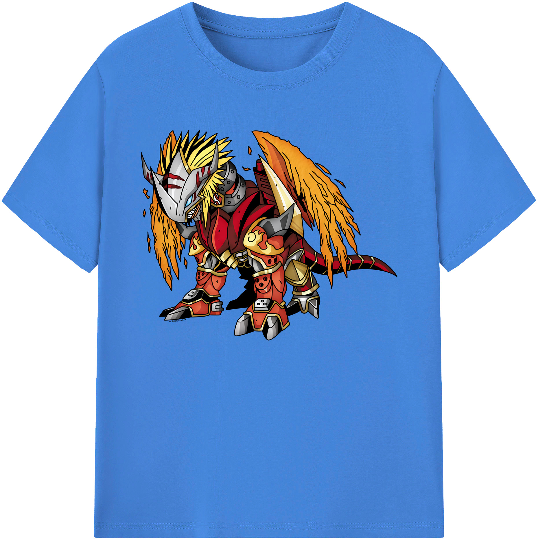 （画像用） Digimon デジタルモンスター/デジモン 綿100％ メンズ半袖Tシャツ｜肌触りやわらか＆通気性