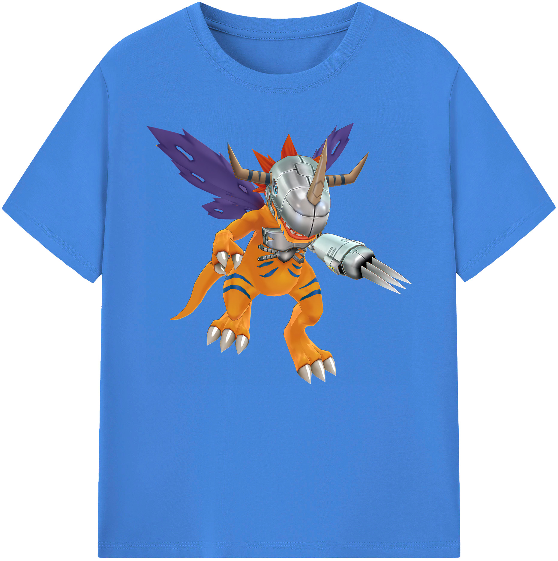 （画像用） Digimon デジタルモンスター/デジモン 綿100％ メンズ半袖Tシャツ｜肌触りやわらか＆通気性