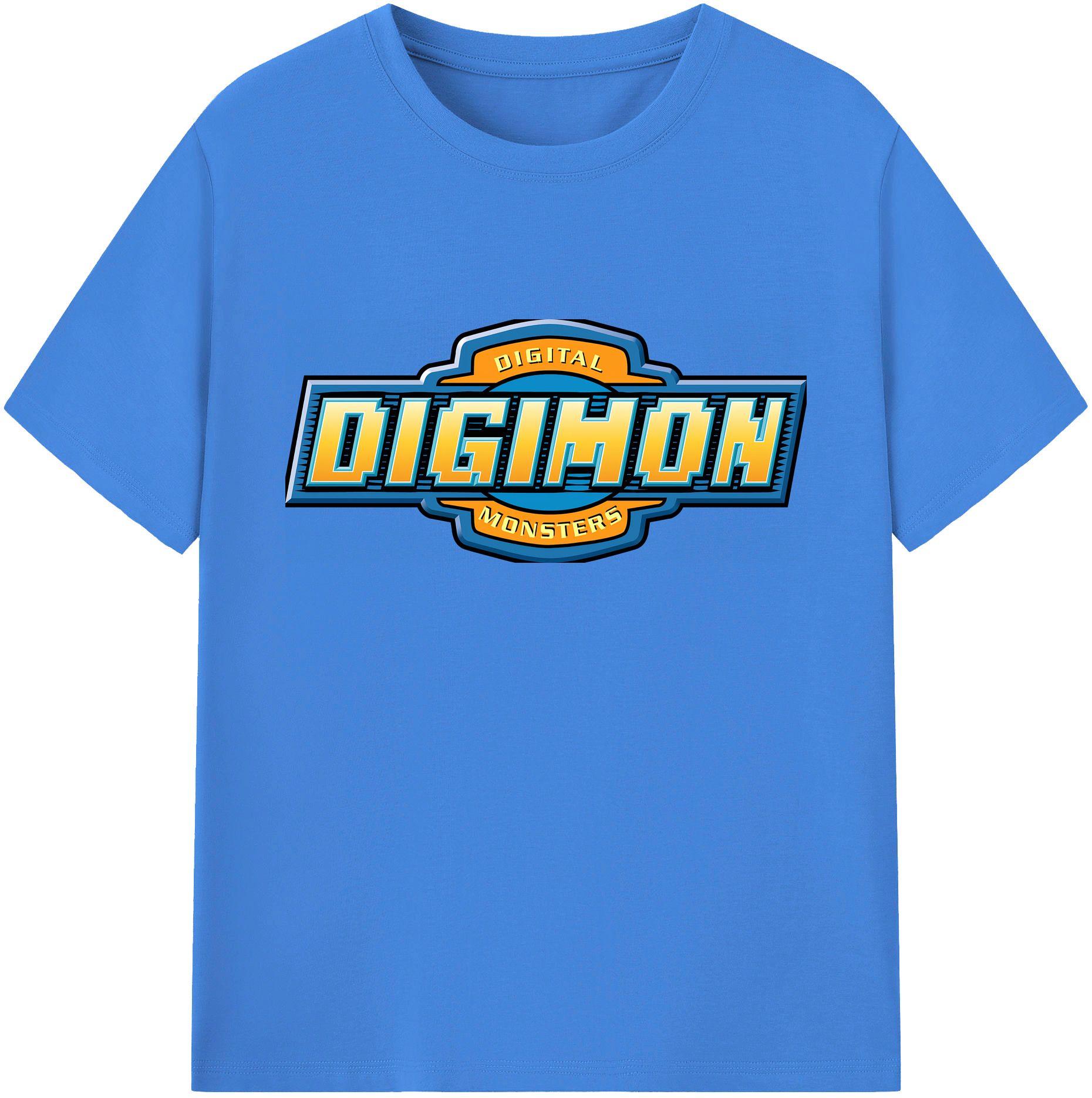 （画像用） Digimon デジタルモンスター/デジモン 綿100％ メンズ半袖Tシャツ｜肌触りやわらか＆通気性