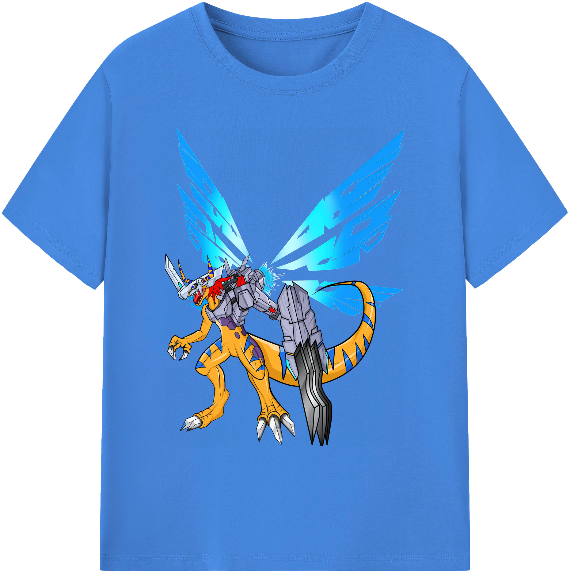 （画像用） Digimon デジタルモンスター/デジモン 綿100％ メンズ半袖Tシャツ｜肌触りやわらか＆通気性