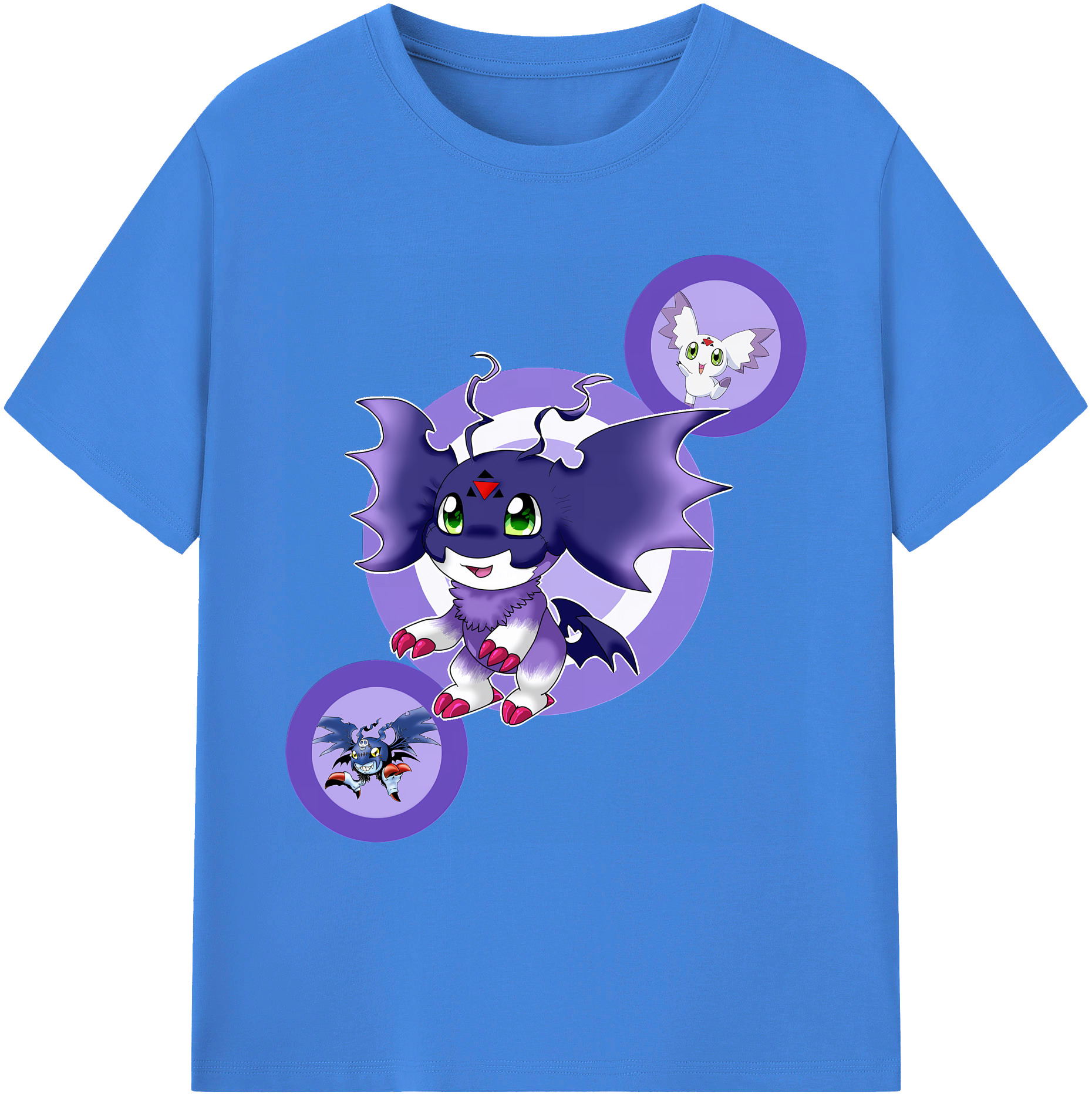（画像用） Digimon デジタルモンスター/デジモン 綿100％ メンズ半袖Tシャツ｜肌触りやわらか＆通気性