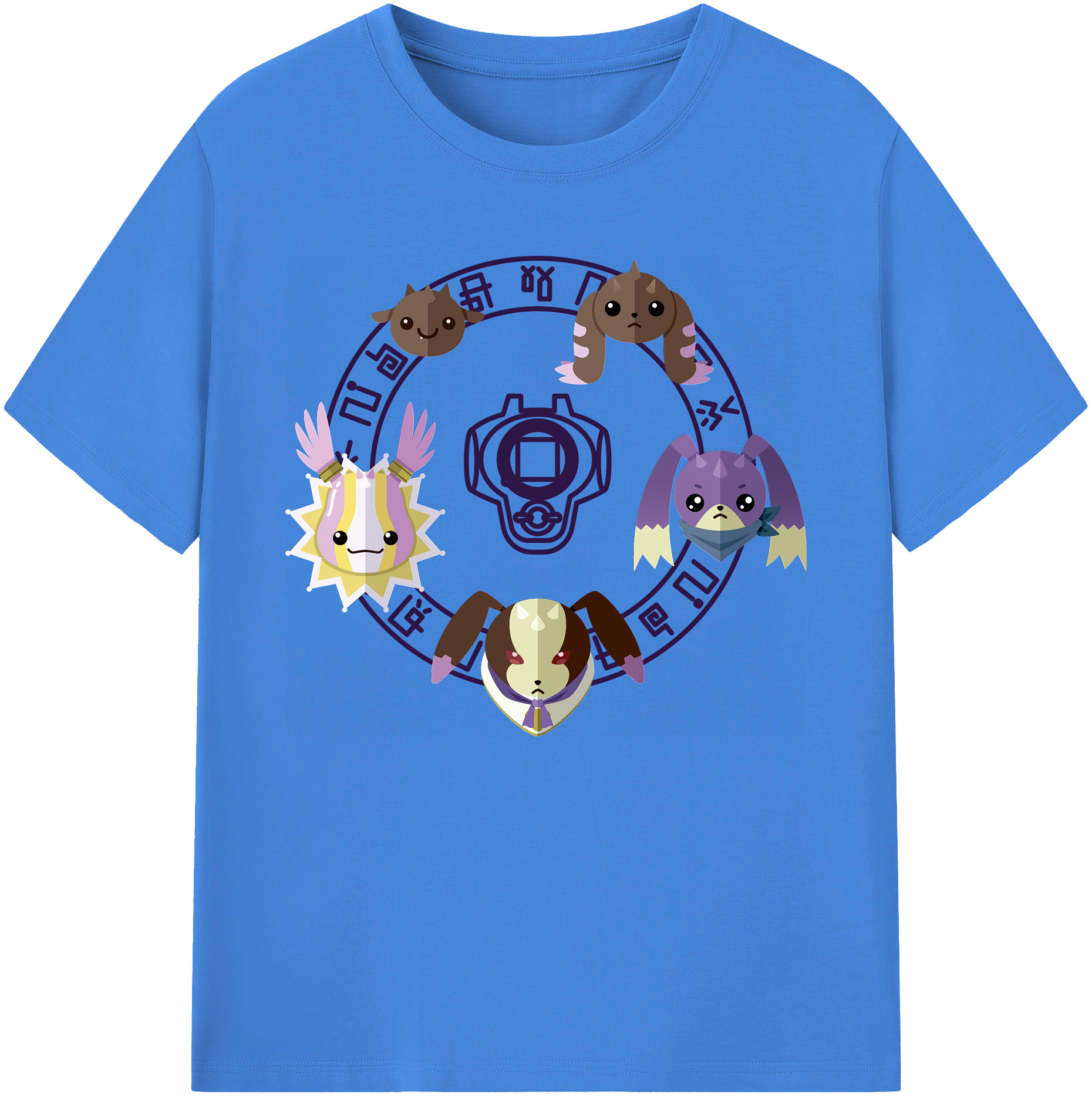 （画像用） Digimon デジタルモンスター/デジモン 綿100％ メンズ半袖Tシャツ｜肌触りやわらか＆通気性