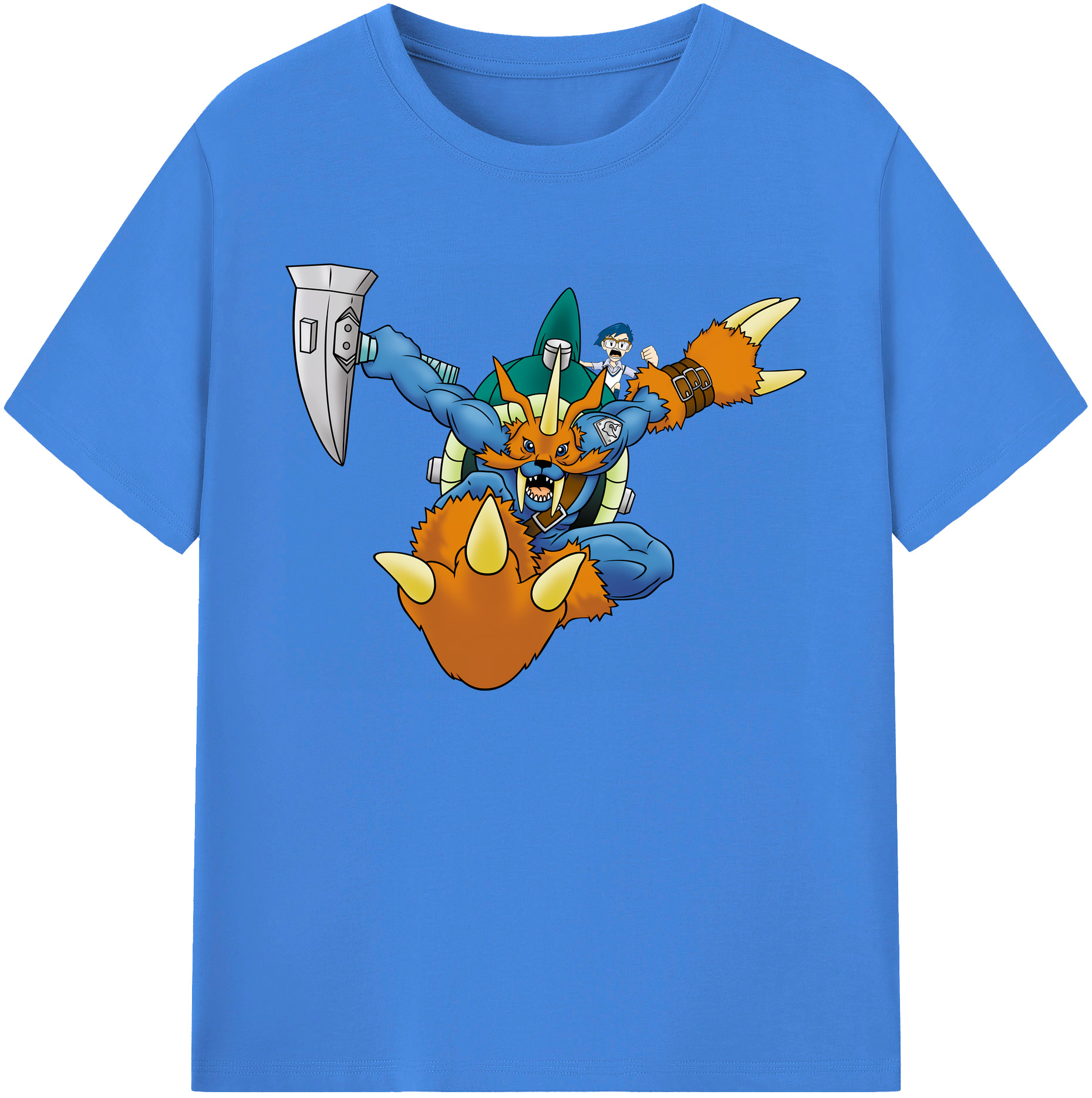 （画像用） Digimon デジタルモンスター/デジモン 綿100％ メンズ半袖Tシャツ｜肌触りやわらか＆通気性