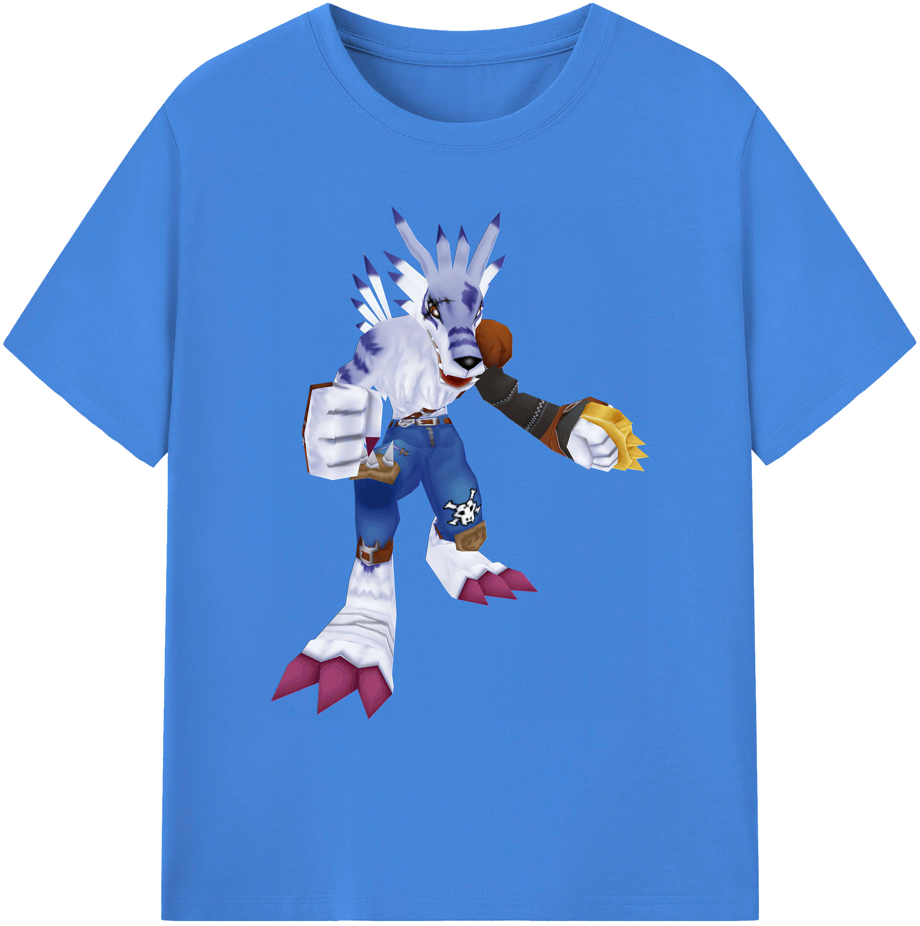 （画像用） Digimon デジタルモンスター/デジモン 綿100％ メンズ半袖Tシャツ｜肌触りやわらか＆通気性