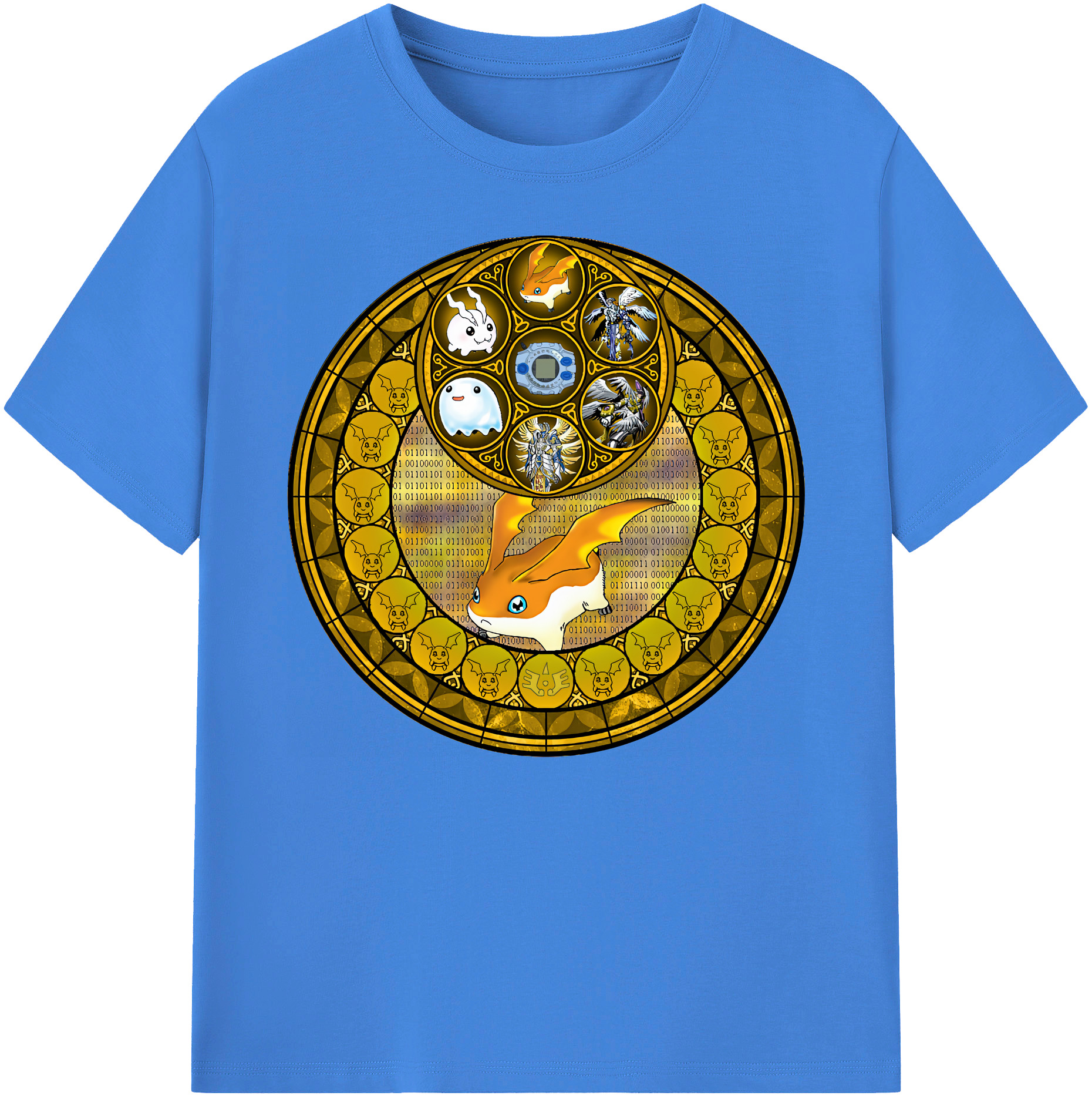 （画像用） Digimon デジタルモンスター/デジモン 綿100％ メンズ半袖Tシャツ｜肌触りやわらか＆通気性
