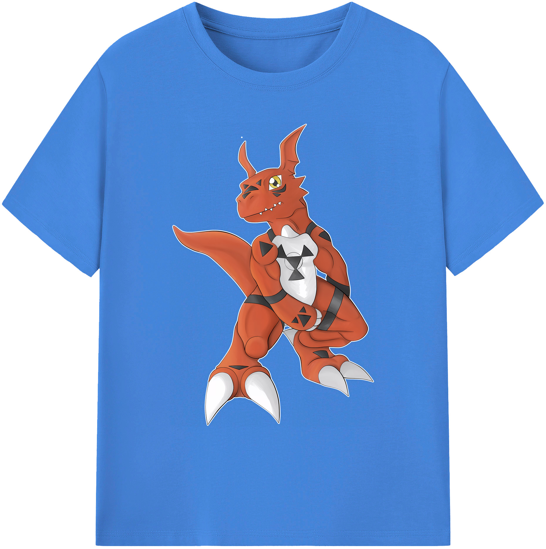 （画像用） Digimon デジタルモンスター/デジモン 綿100％ メンズ半袖Tシャツ｜肌触りやわらか＆通気性
