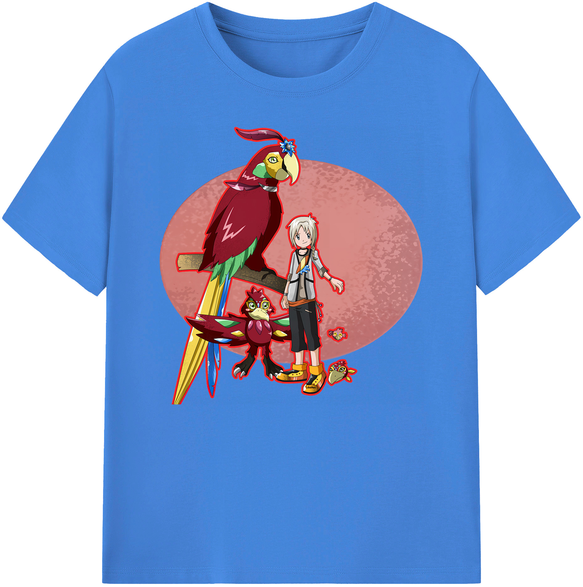 （画像用） Digimon デジタルモンスター/デジモン 綿100％ メンズ半袖Tシャツ｜肌触りやわらか＆通気性
