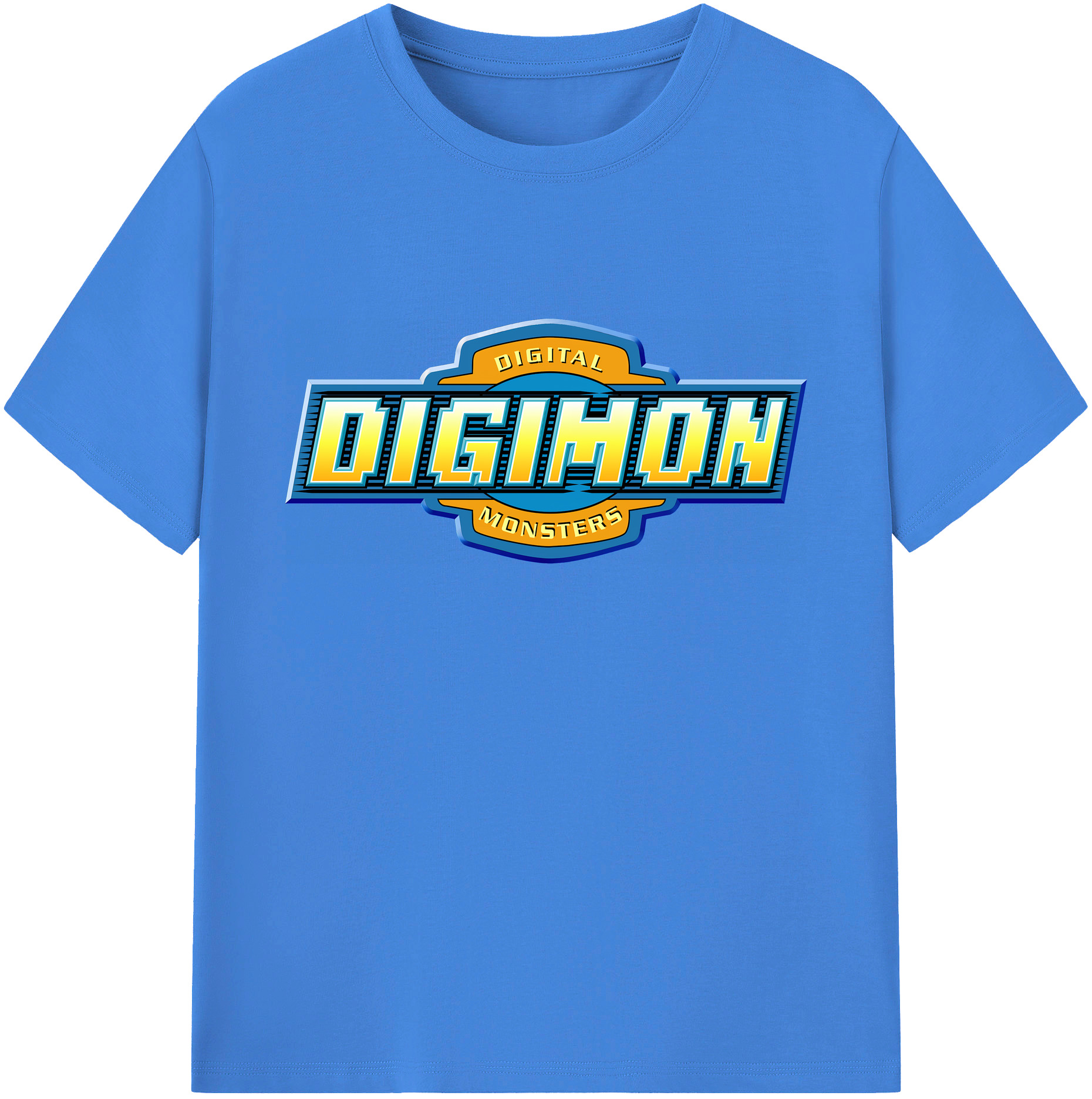 （画像用） Digimon デジタルモンスター/デジモン 綿100％ メンズ半袖Tシャツ｜肌触りやわらか＆通気性