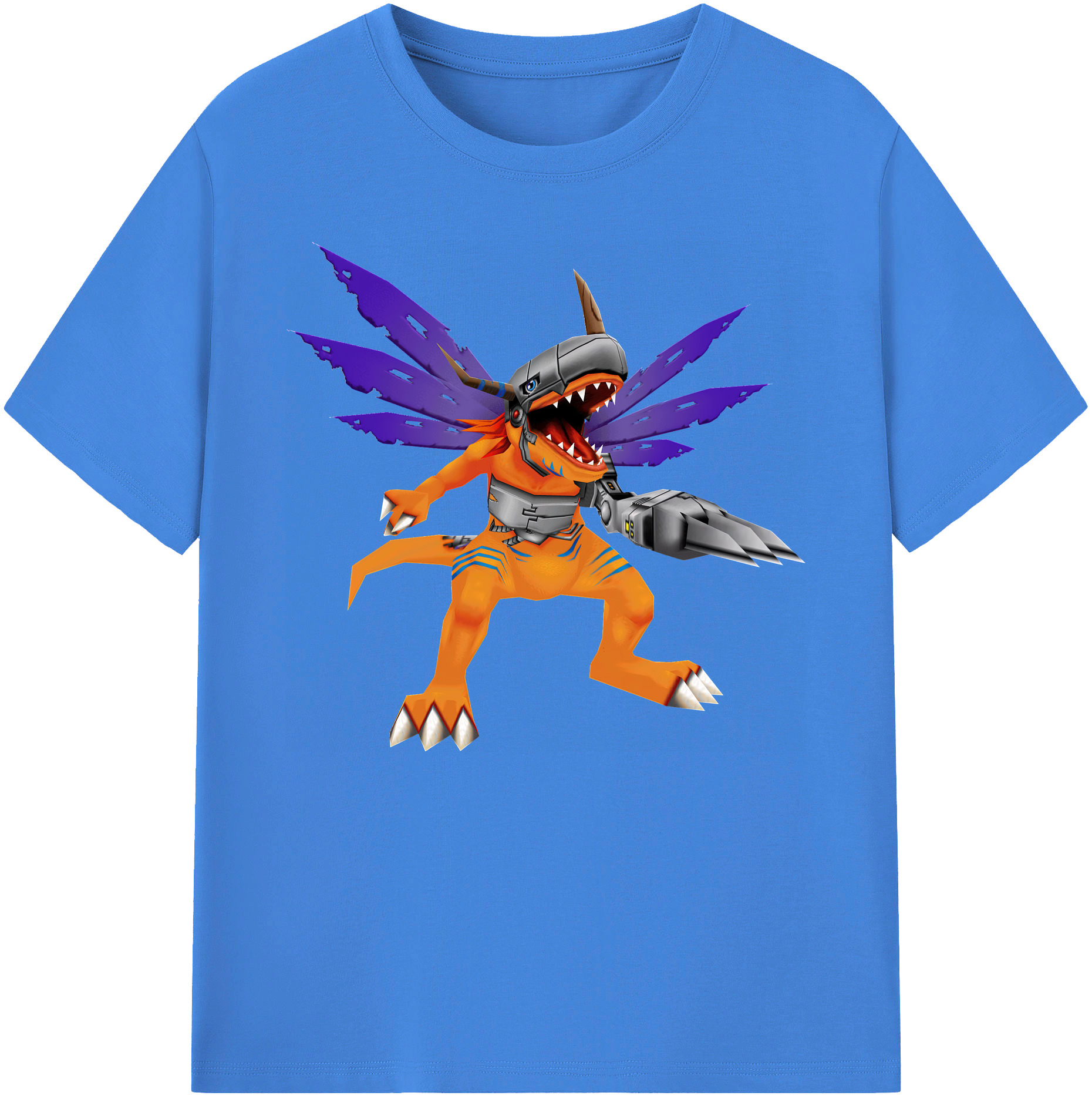 （画像用） Digimon デジタルモンスター/デジモン 綿100％ メンズ半袖Tシャツ｜肌触りやわらか＆通気性