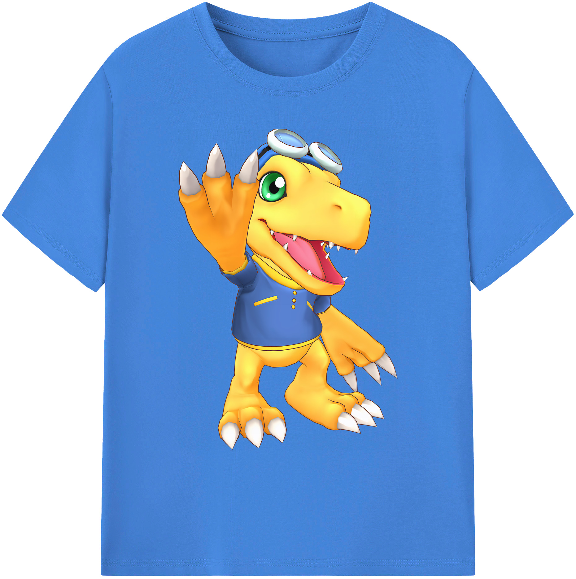 （画像用） Digimon デジタルモンスター/デジモン 綿100％ メンズ半袖Tシャツ｜肌触りやわらか＆通気性