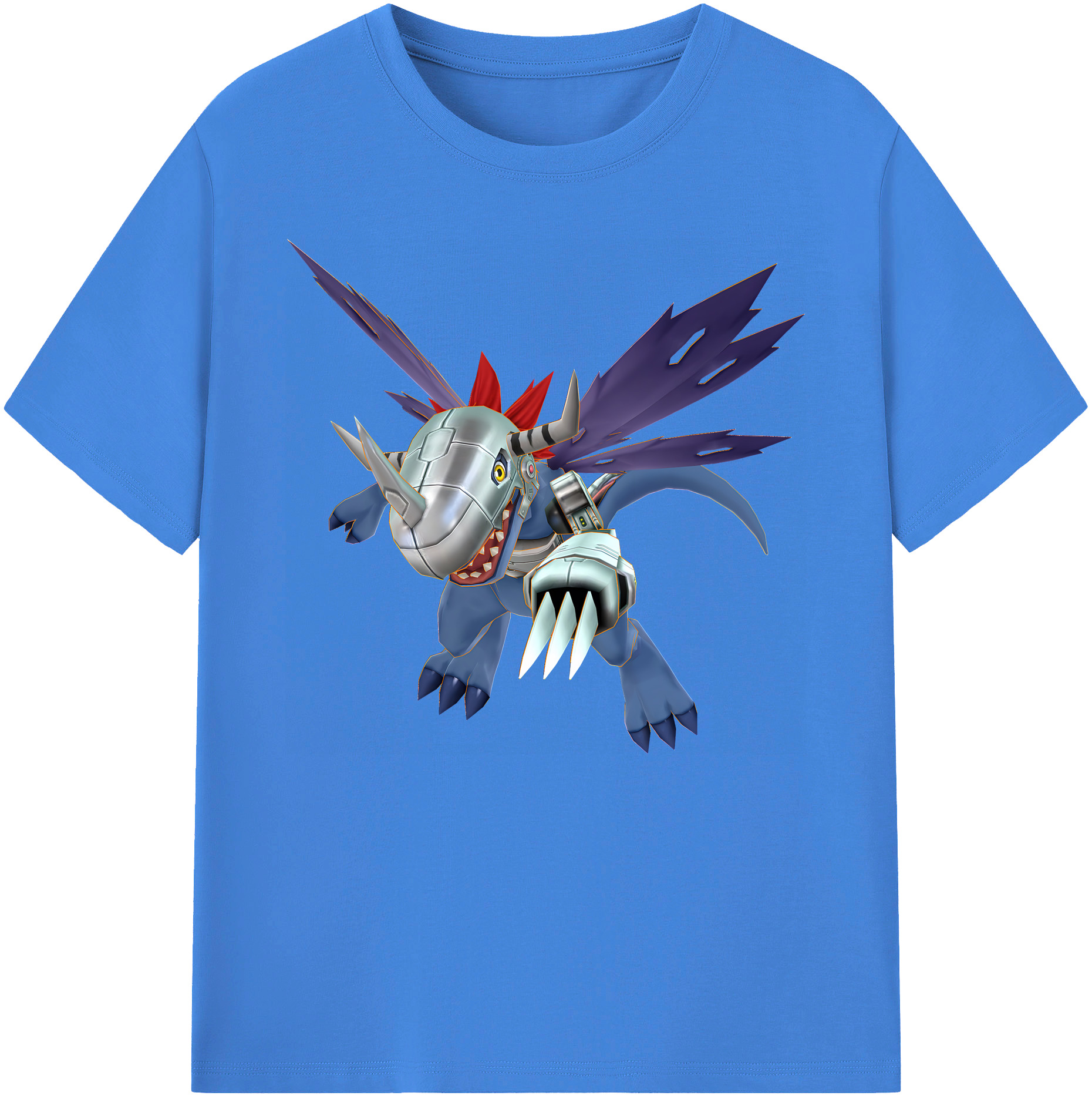 （画像用） Digimon デジタルモンスター/デジモン 綿100％ メンズ半袖Tシャツ｜肌触りやわらか＆通気性