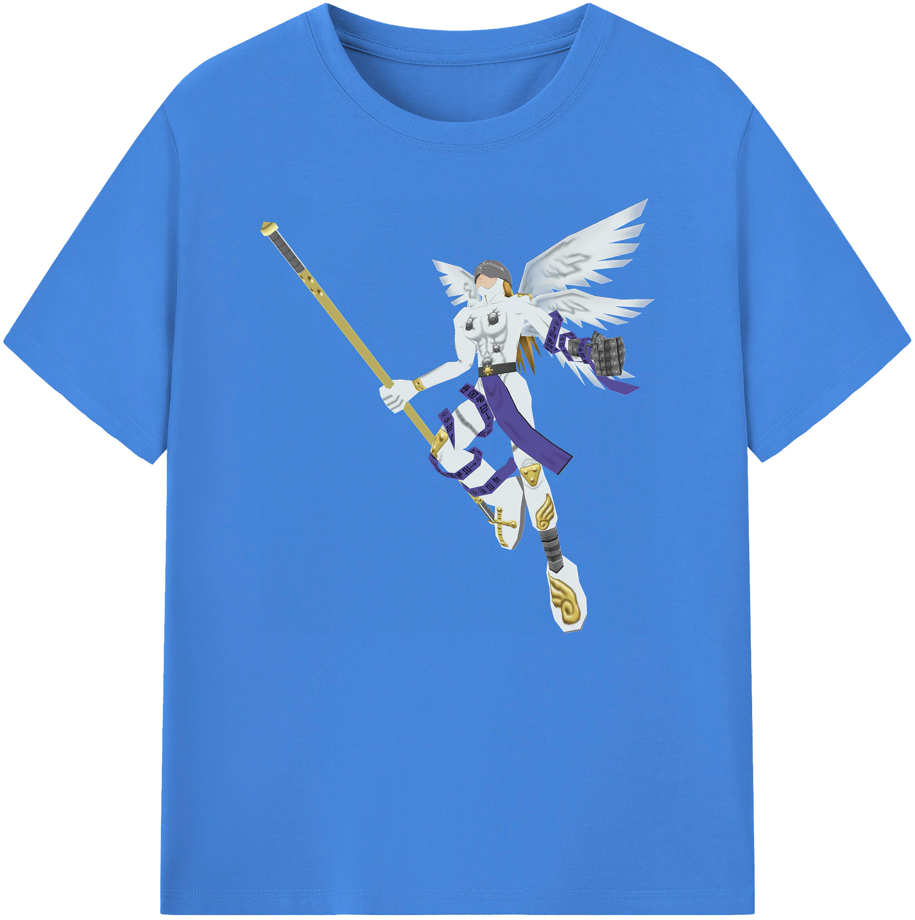 （画像用） Digimon デジタルモンスター/デジモン 綿100％ メンズ半袖Tシャツ｜肌触りやわらか＆通気性