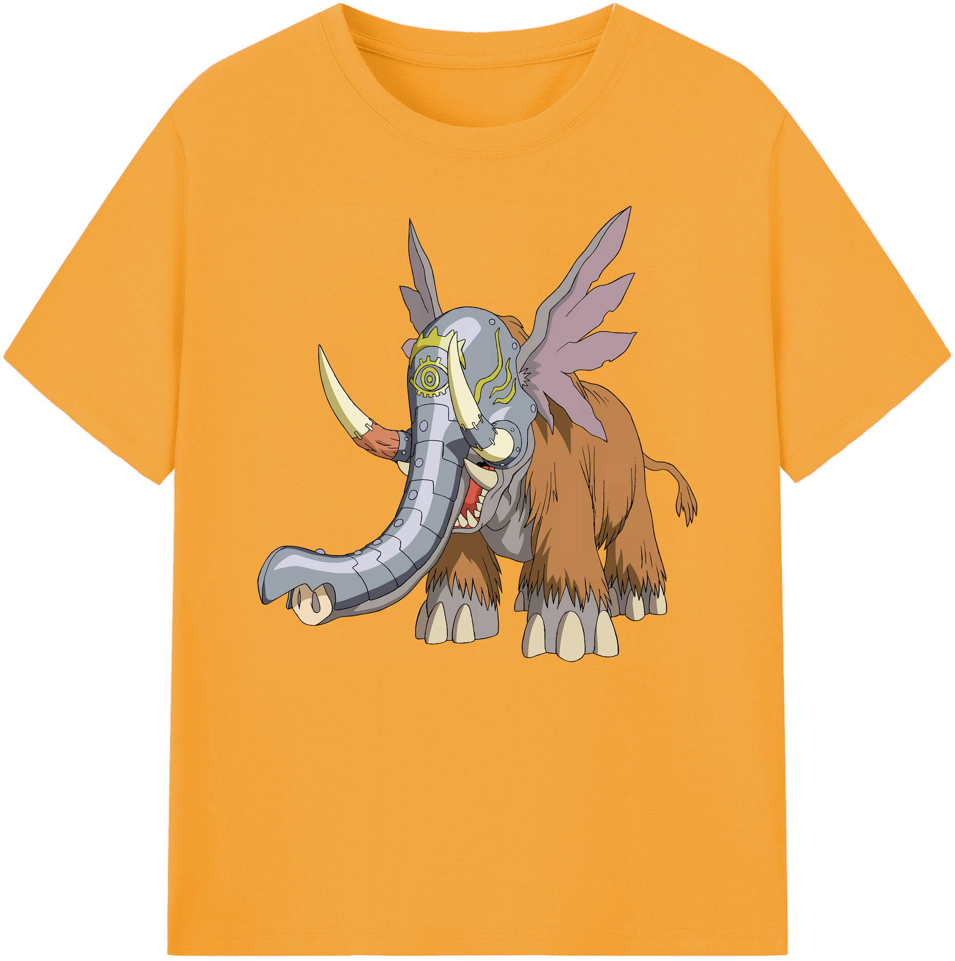 （画像用） Digimon デジタルモンスター/デジモン 綿100％ メンズ半袖Tシャツ｜肌触りやわらか＆通気性