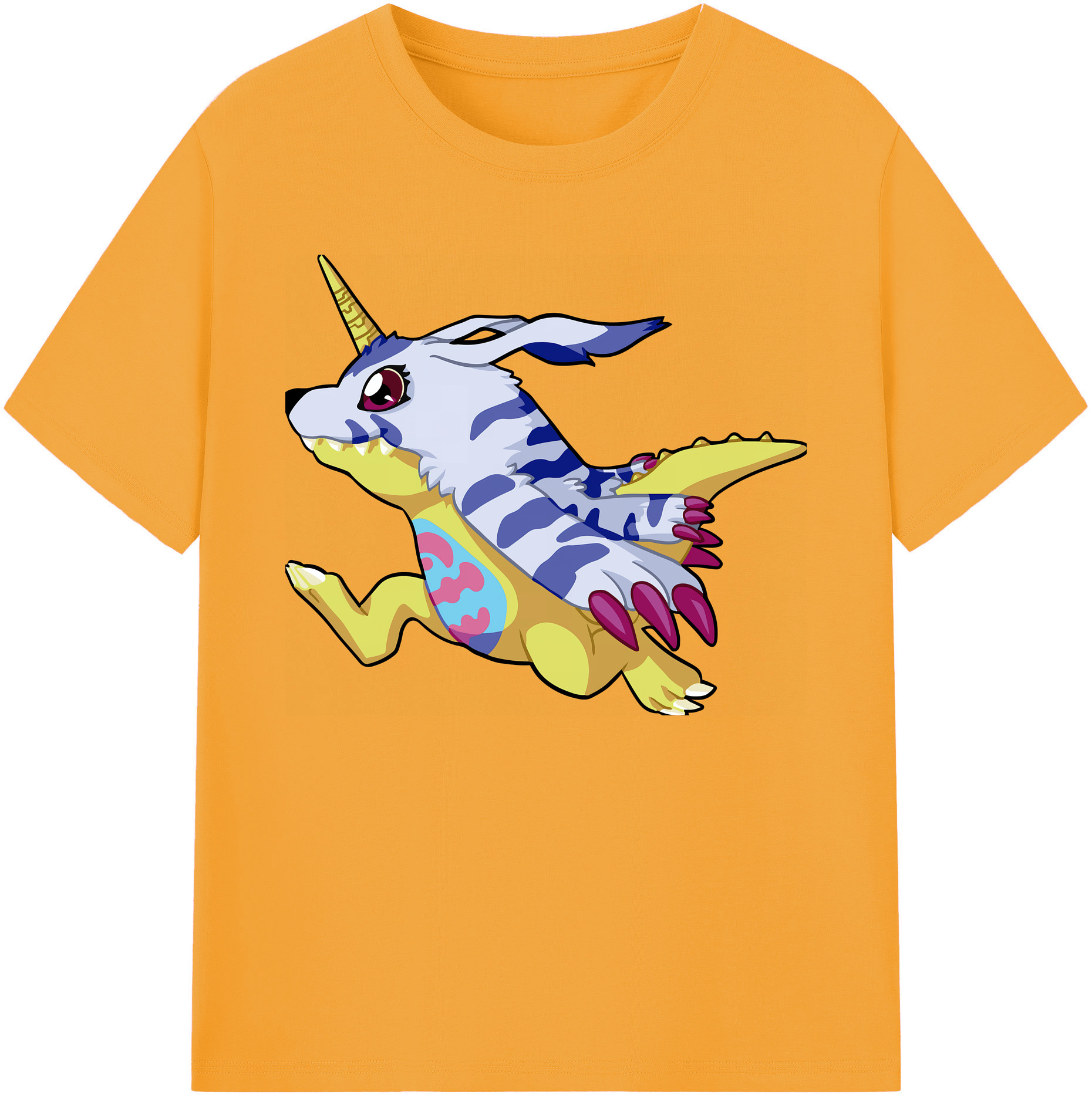 （画像用） Digimon デジタルモンスター/デジモン 綿100％ メンズ半袖Tシャツ｜肌触りやわらか＆通気性