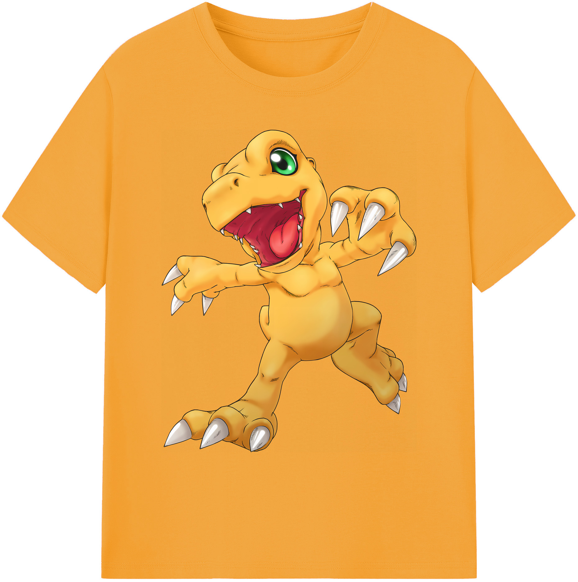 （画像用） Digimon デジタルモンスター/デジモン 綿100％ メンズ半袖Tシャツ｜肌触りやわらか＆通気性