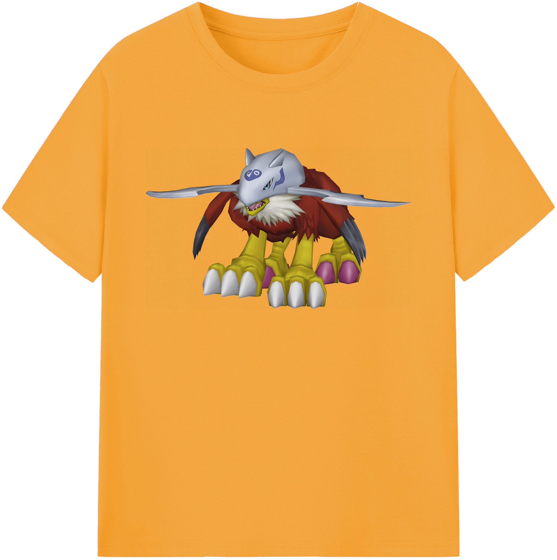 （画像用） Digimon デジタルモンスター/デジモン 綿100％ メンズ半袖Tシャツ｜肌触りやわらか＆通気性
