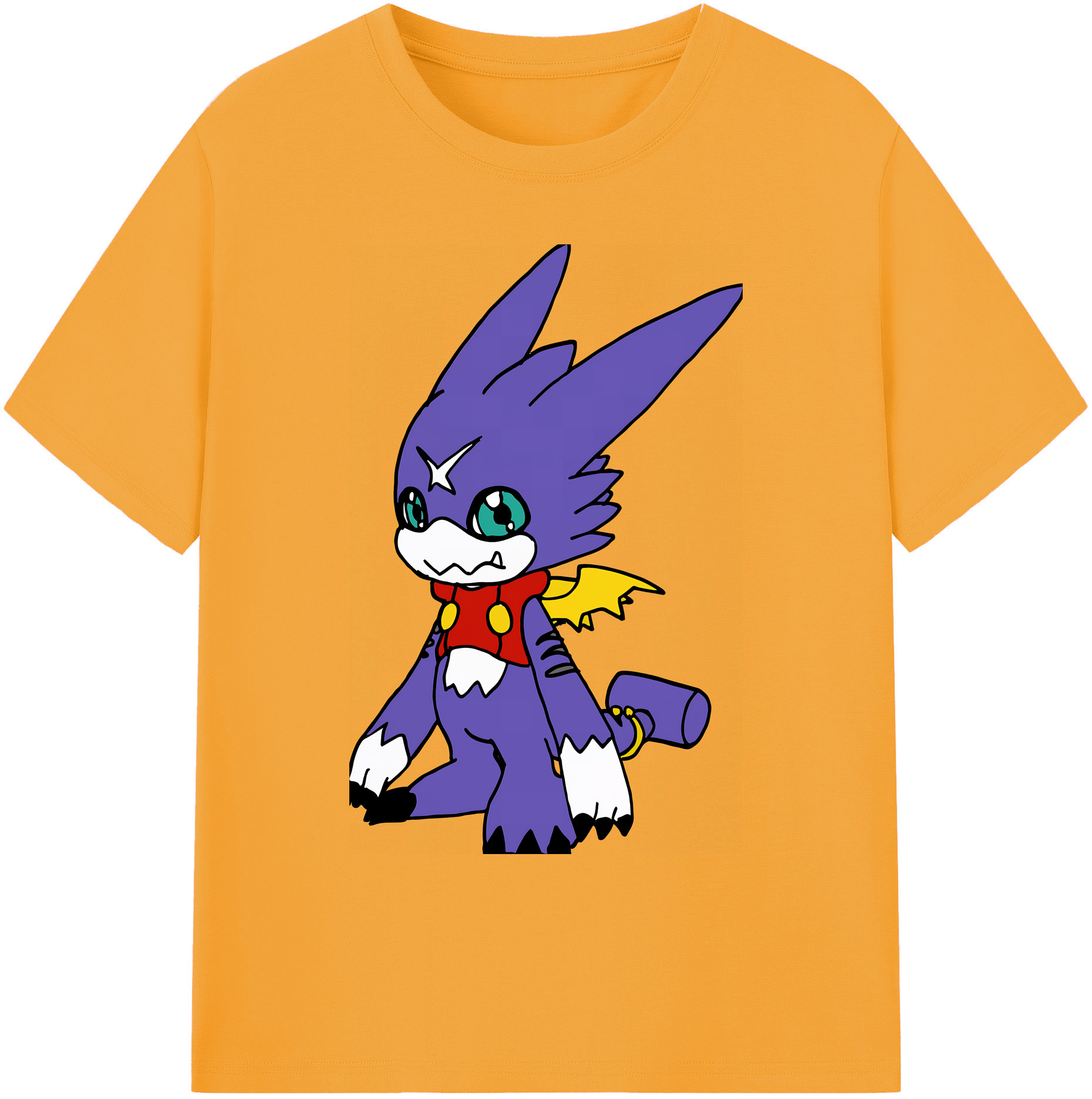 （画像用） Digimon デジタルモンスター/デジモン 綿100％ メンズ半袖Tシャツ｜肌触りやわらか＆通気性