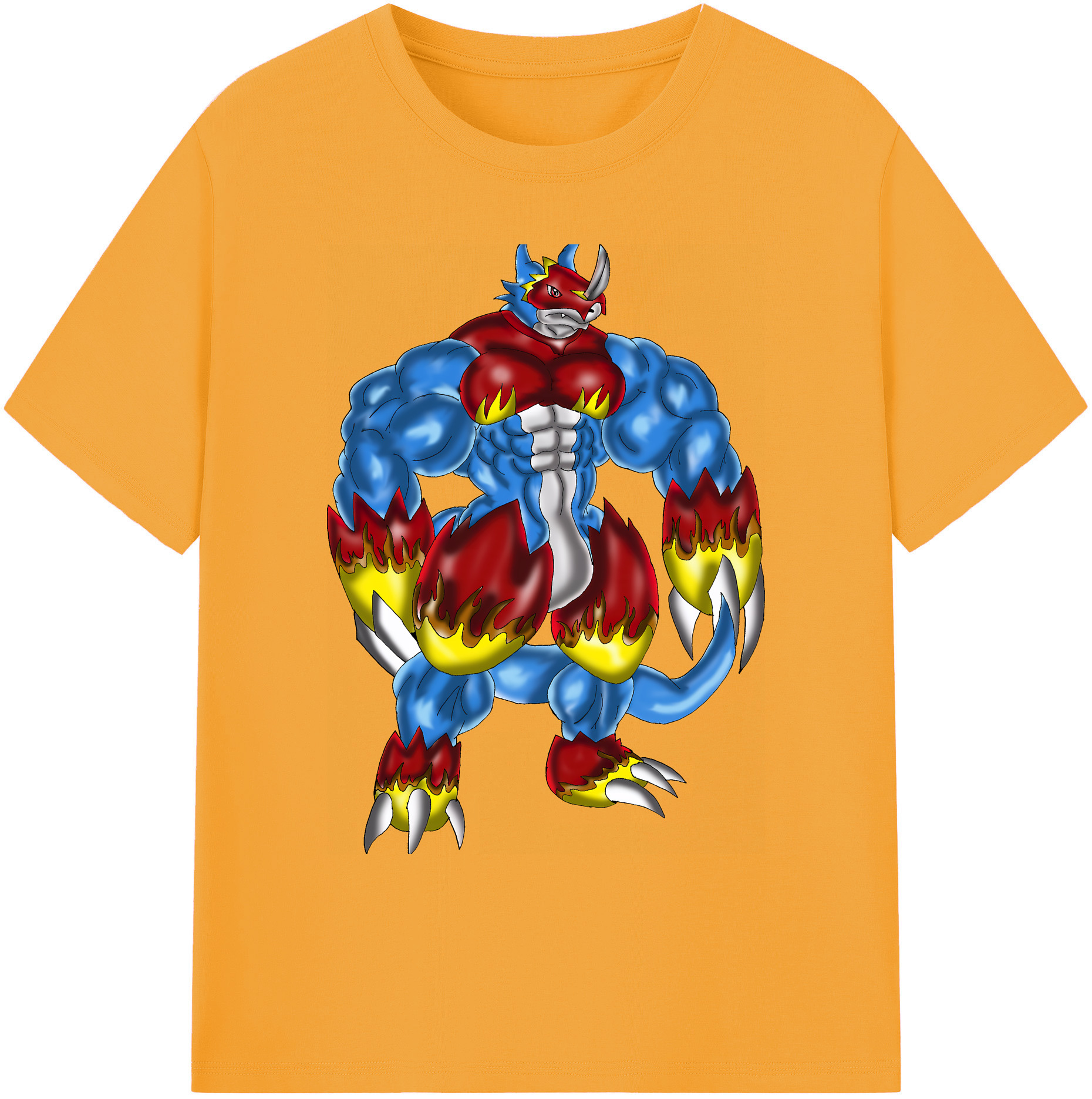 （画像用） Digimon デジタルモンスター/デジモン 綿100％ メンズ半袖Tシャツ｜肌触りやわらか＆通気性