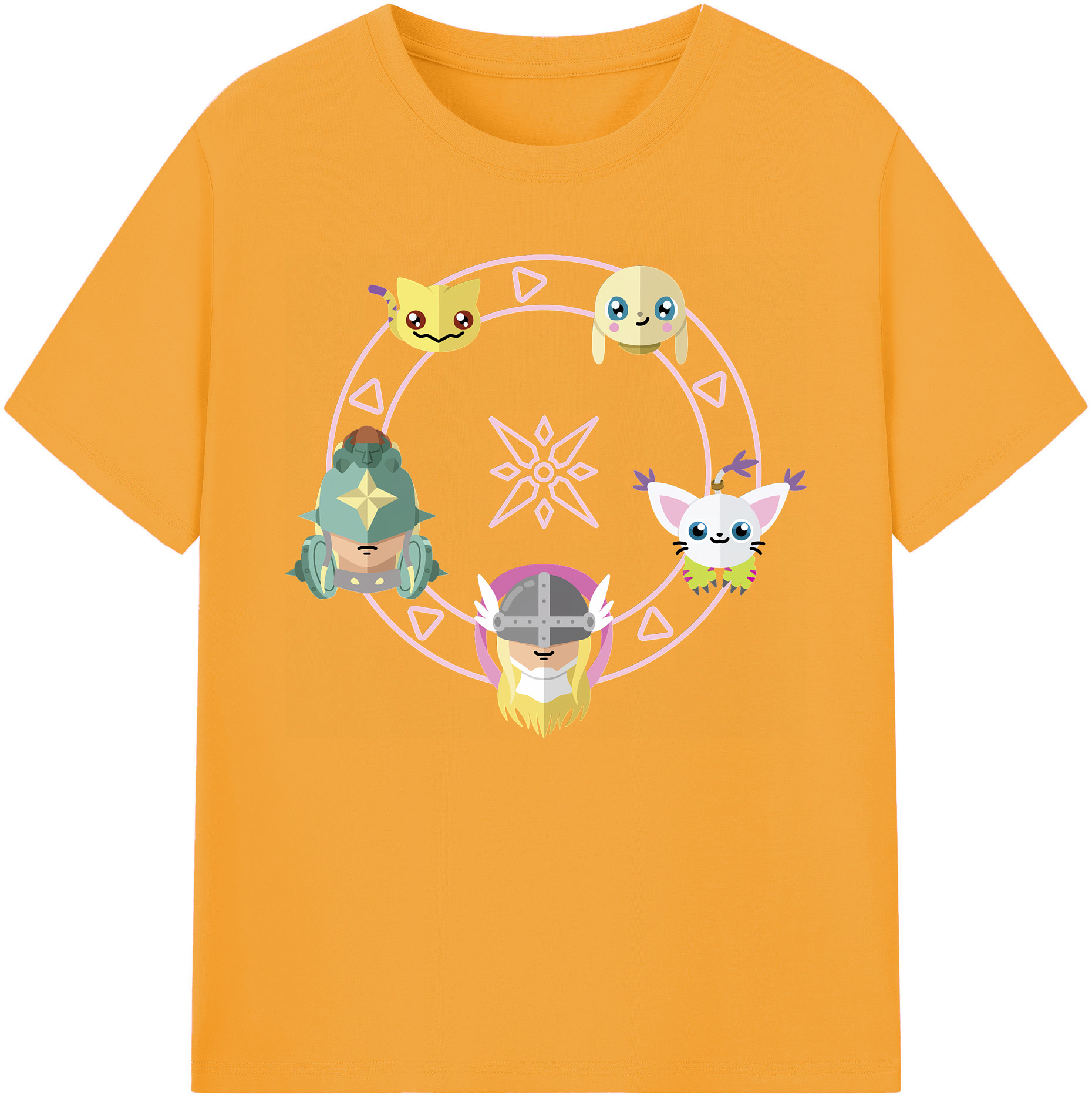 （画像用） Digimon デジタルモンスター/デジモン 綿100％ メンズ半袖Tシャツ｜肌触りやわらか＆通気性