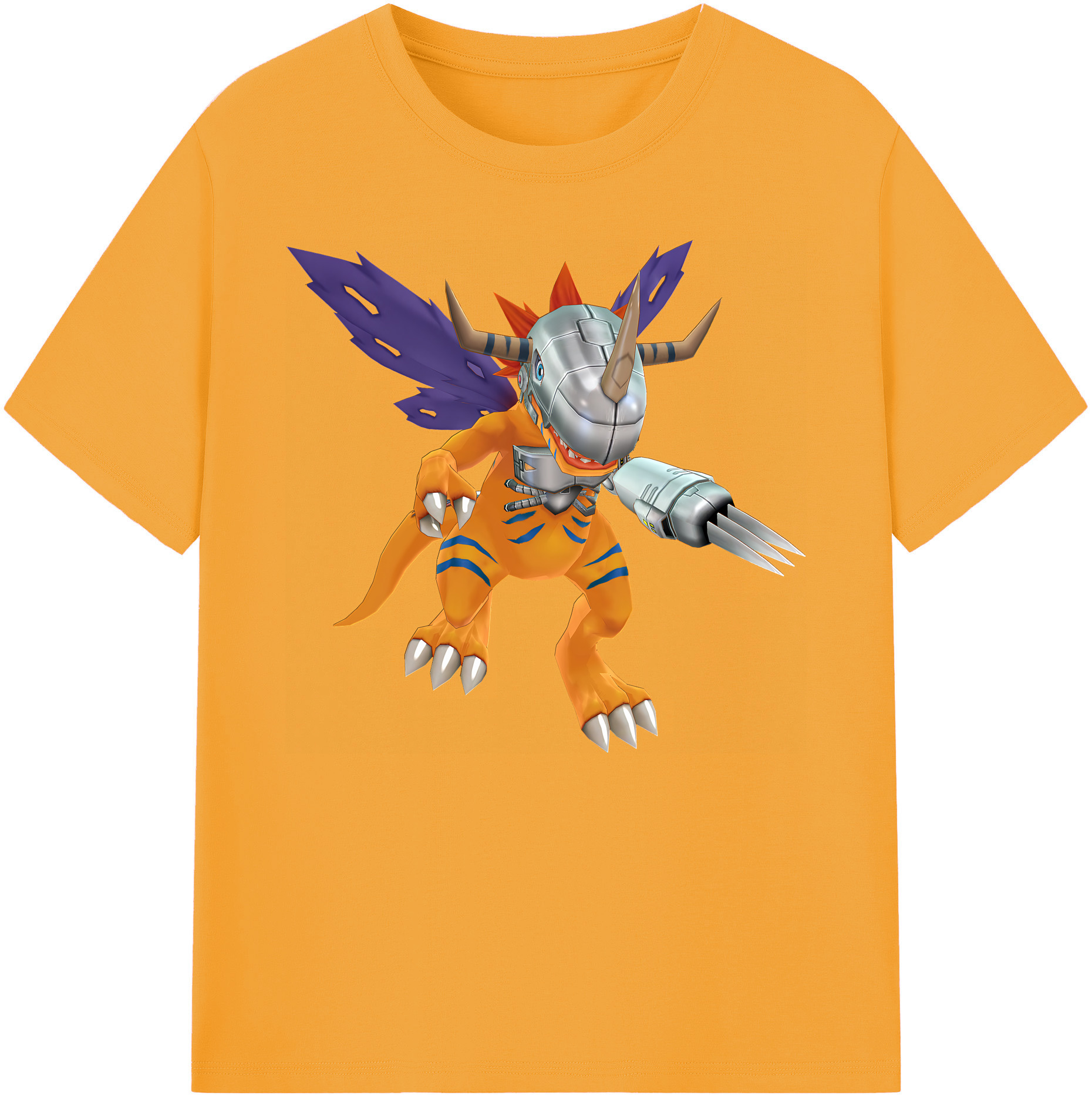 （画像用） Digimon デジタルモンスター/デジモン 綿100％ メンズ半袖Tシャツ｜肌触りやわらか＆通気性