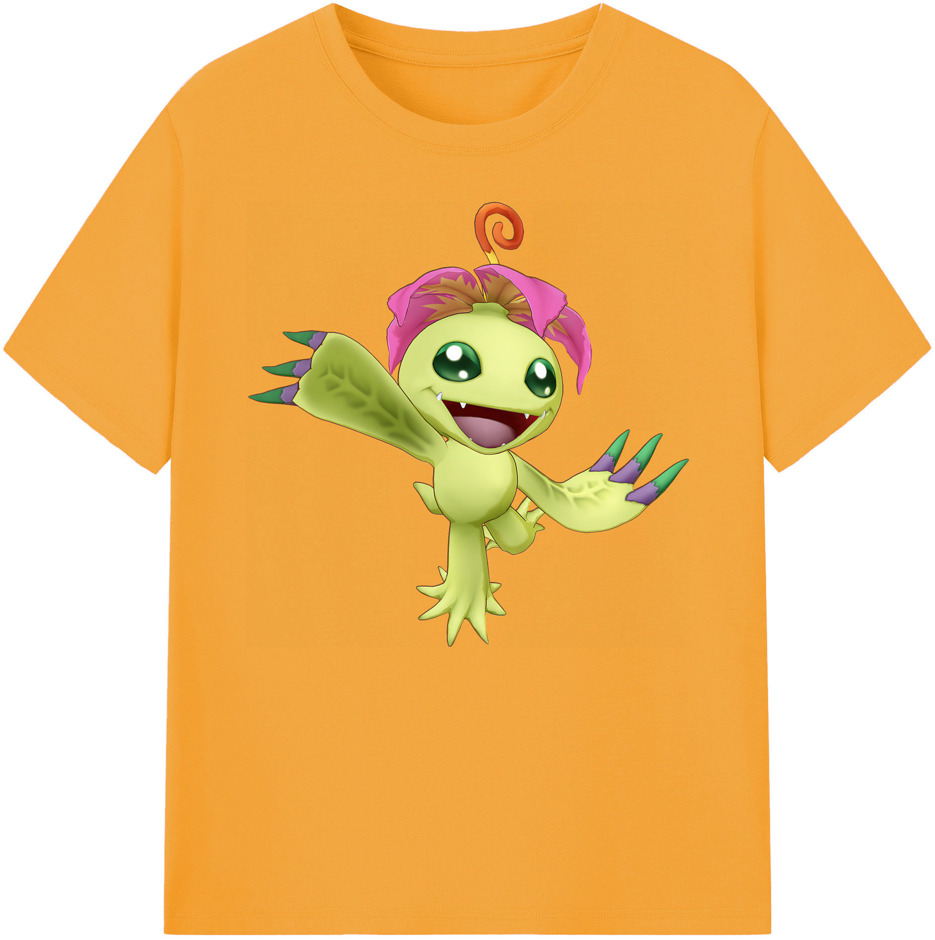 （画像用） Digimon デジタルモンスター/デジモン 綿100％ メンズ半袖Tシャツ｜肌触りやわらか＆通気性