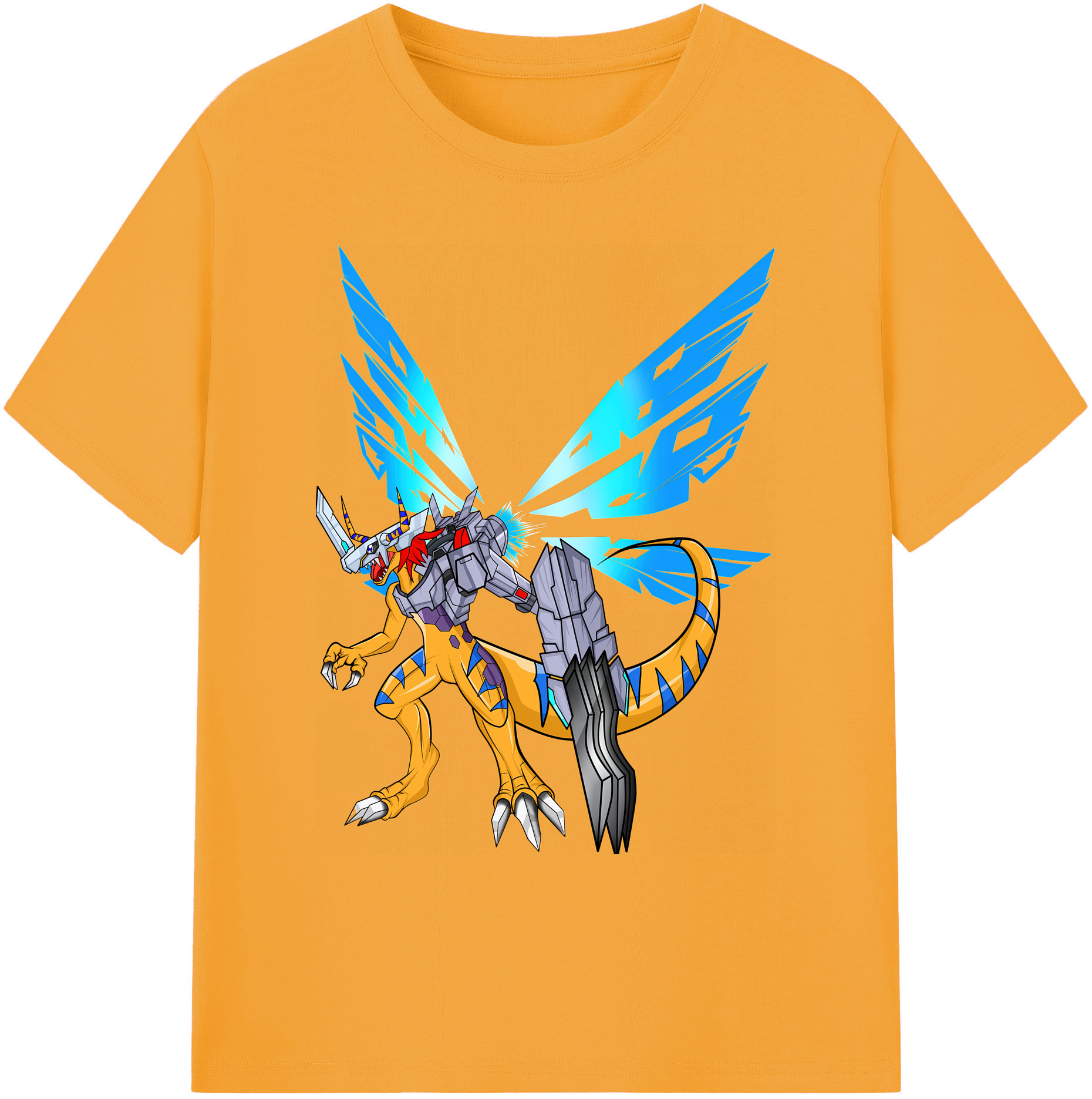 （画像用） Digimon デジタルモンスター/デジモン 綿100％ メンズ半袖Tシャツ｜肌触りやわらか＆通気性