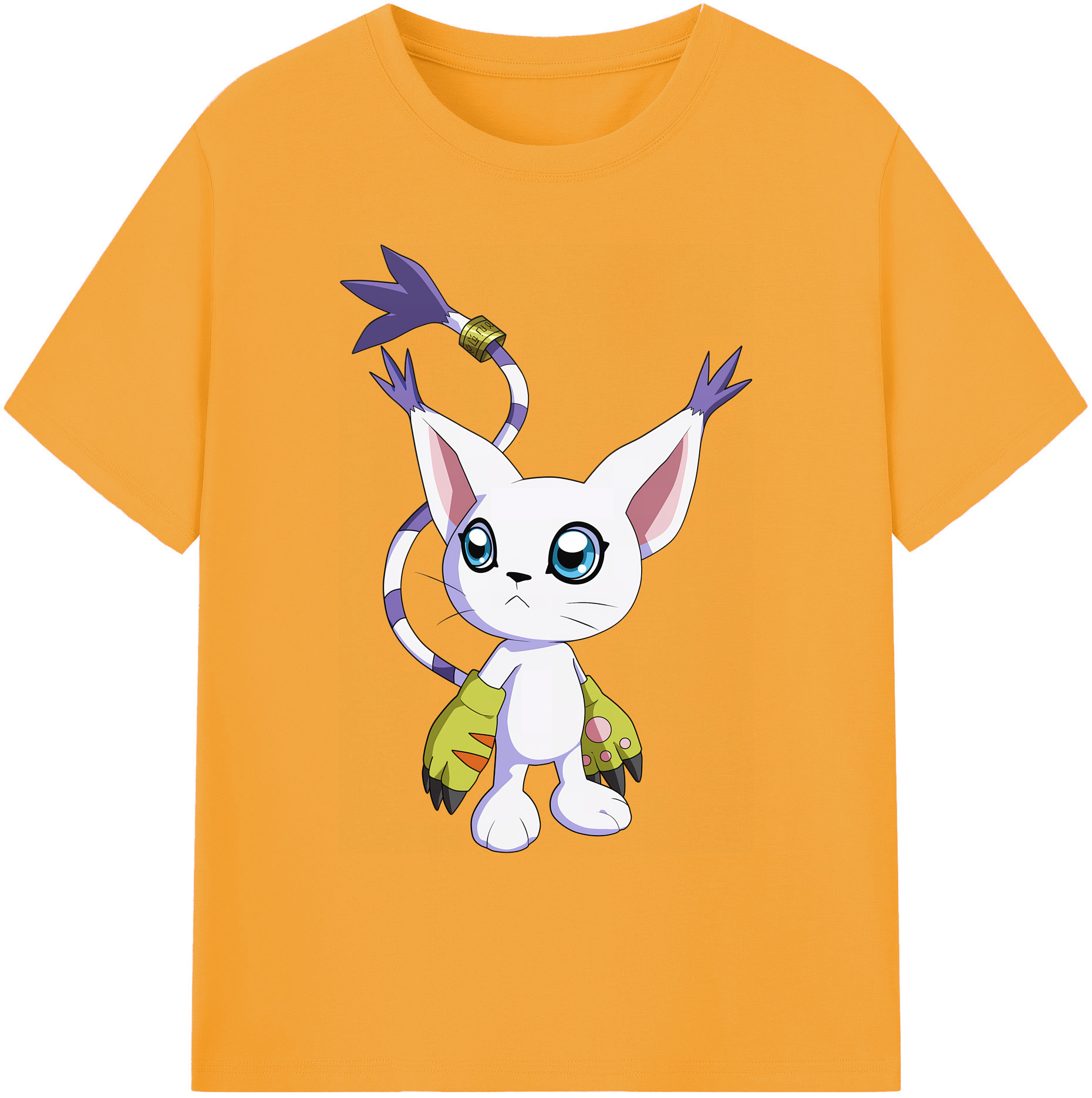 （画像用） Digimon デジタルモンスター/デジモン 綿100％ メンズ半袖Tシャツ｜肌触りやわらか＆通気性
