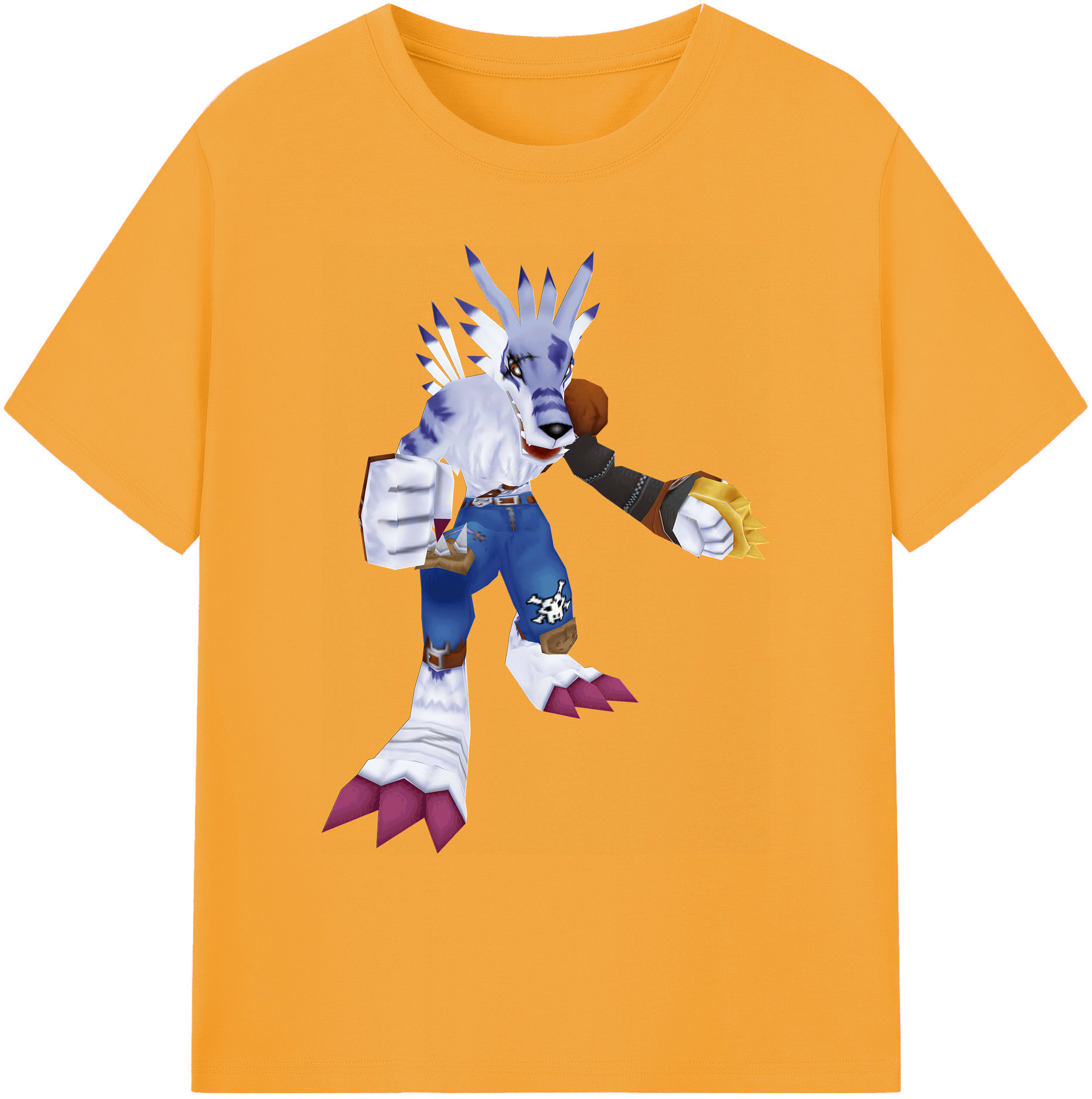 （画像用） Digimon デジタルモンスター/デジモン 綿100％ メンズ半袖Tシャツ｜肌触りやわらか＆通気性