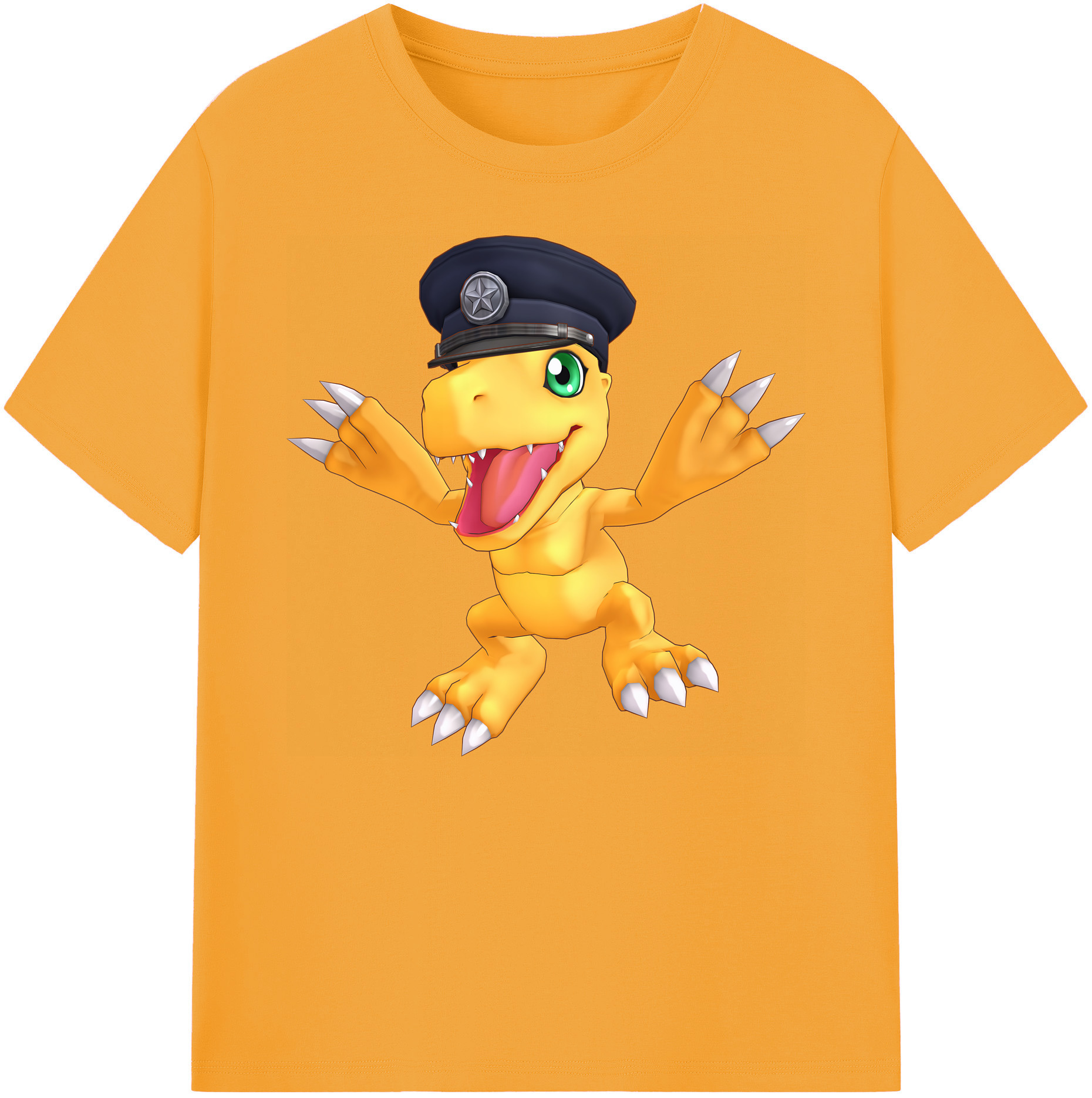 （画像用） Digimon デジタルモンスター/デジモン 綿100％ メンズ半袖Tシャツ｜肌触りやわらか＆通気性