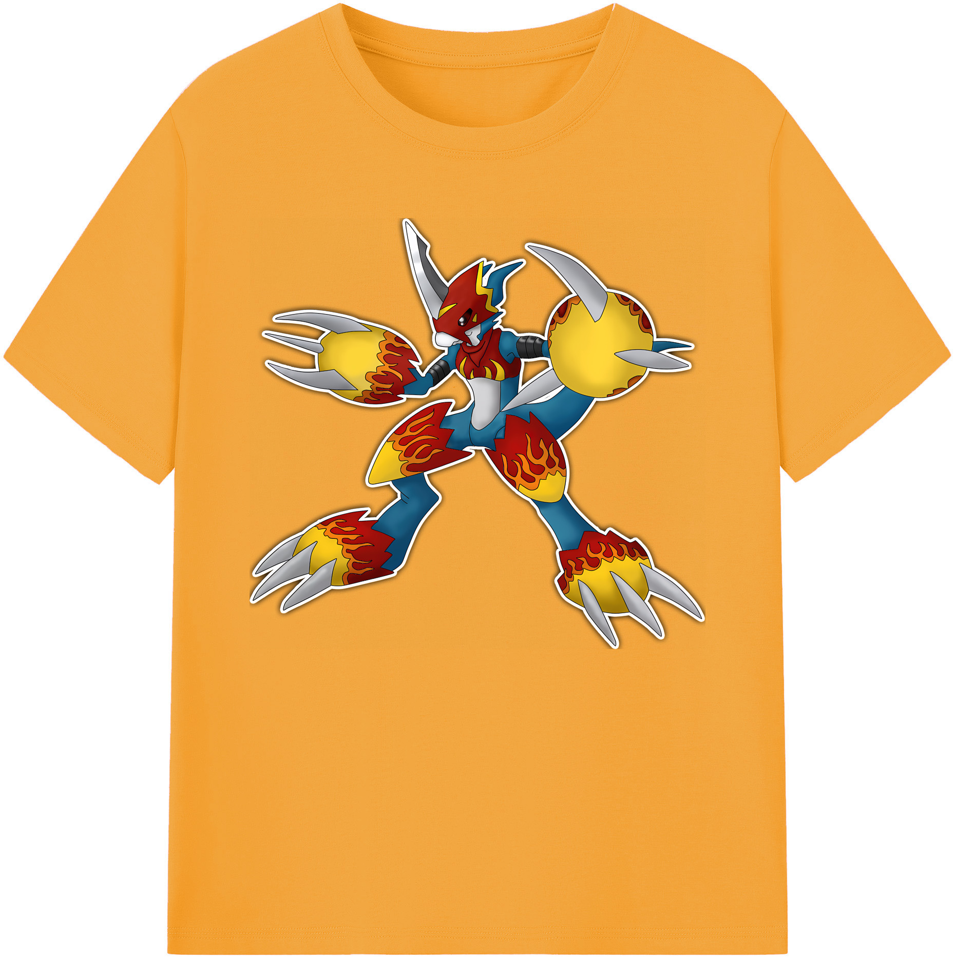 （画像用） Digimon デジタルモンスター/デジモン 綿100％ メンズ半袖Tシャツ｜肌触りやわらか＆通気性