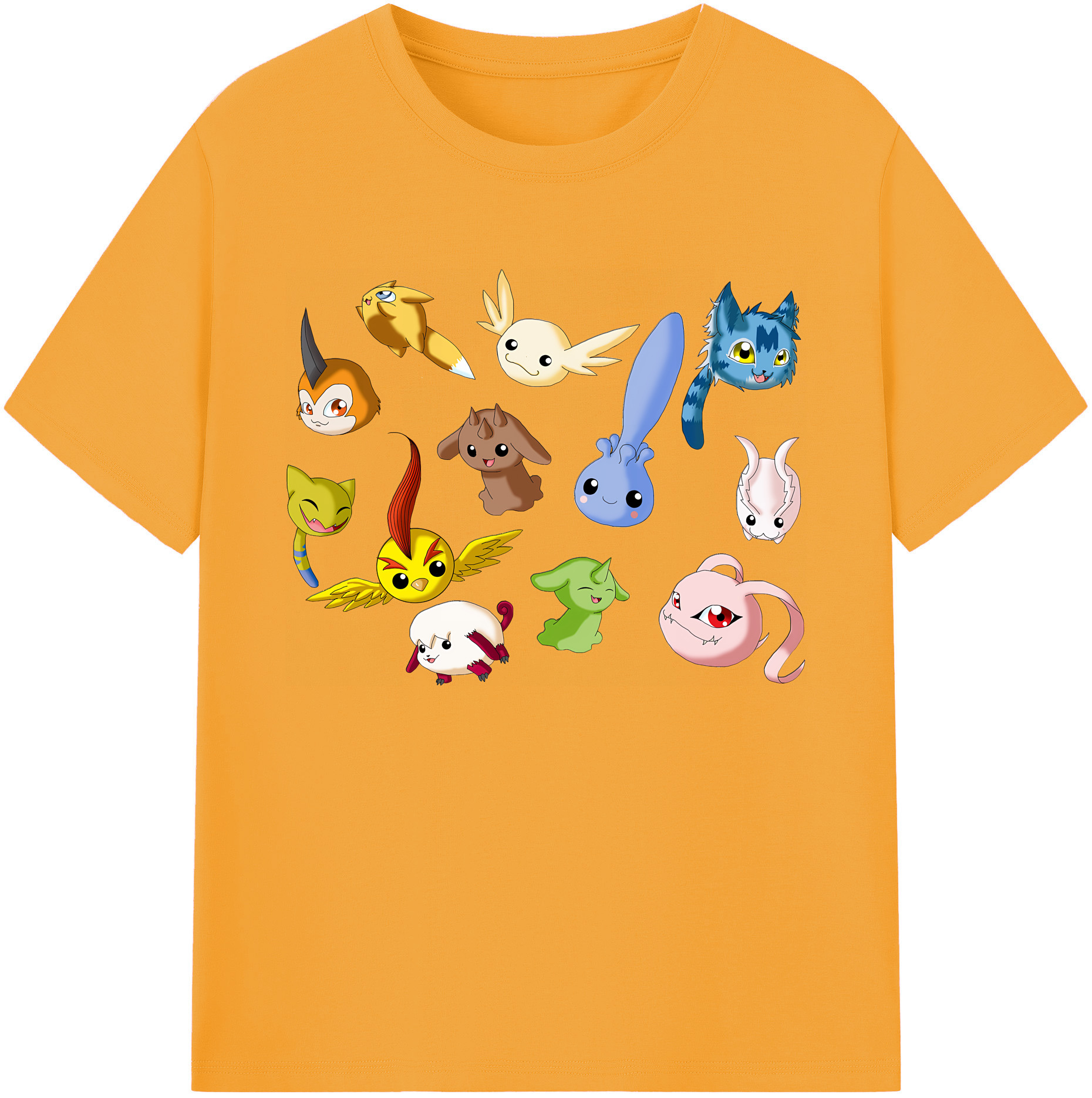 （画像用） Digimon デジタルモンスター/デジモン 綿100％ メンズ半袖Tシャツ｜肌触りやわらか＆通気性