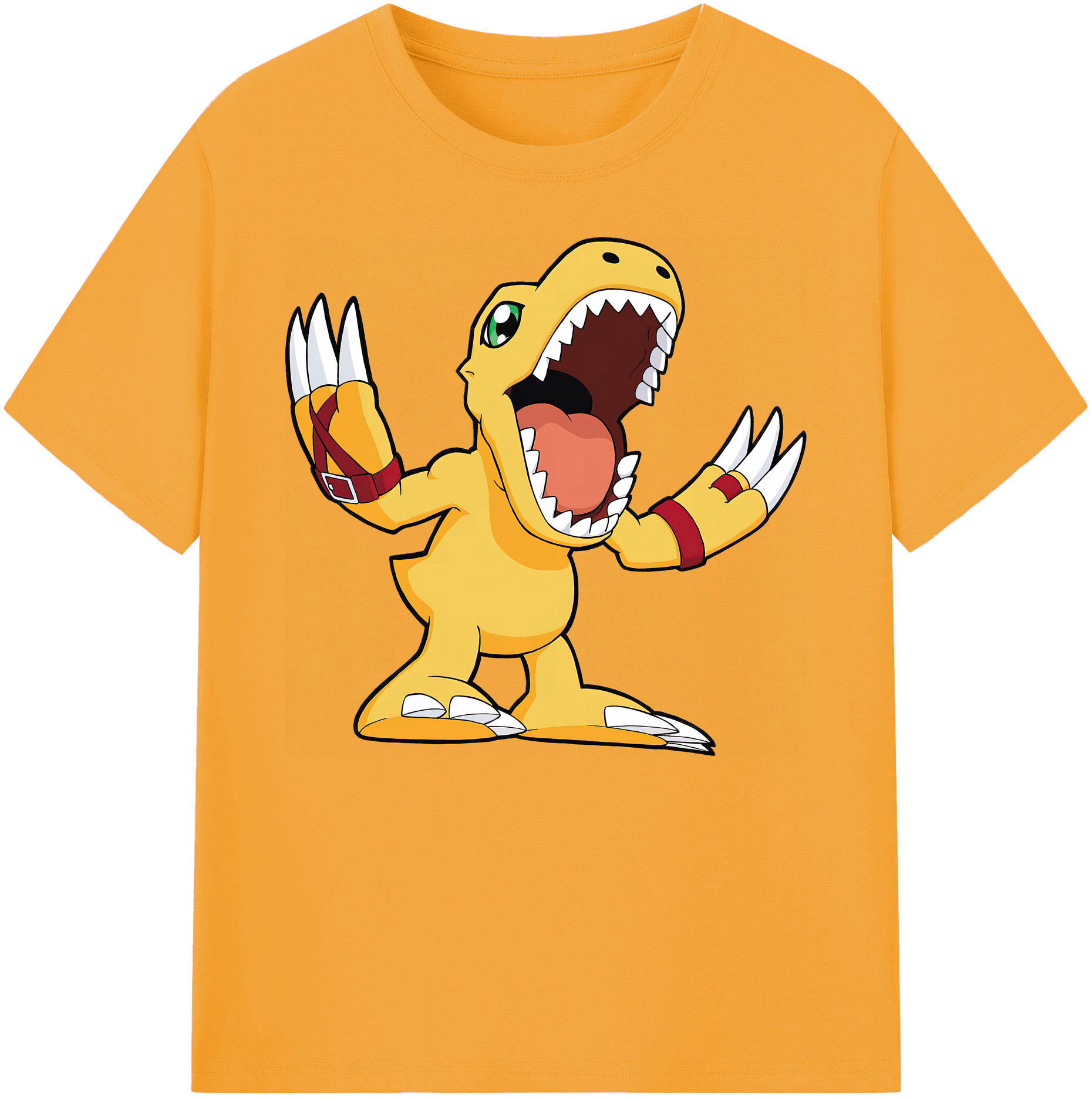 （画像用） Digimon デジタルモンスター/デジモン 綿100％ メンズ半袖Tシャツ｜肌触りやわらか＆通気性