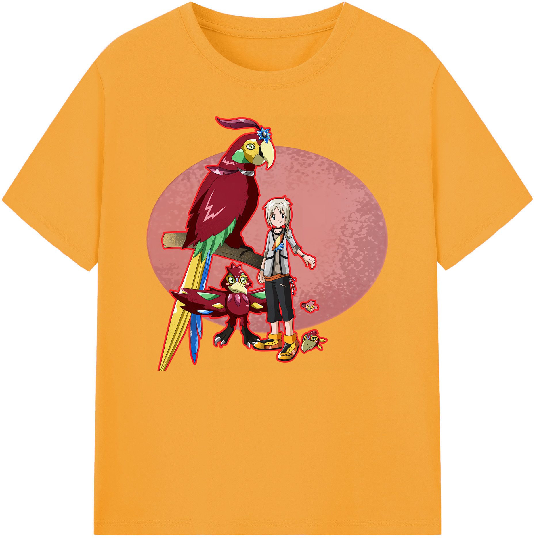 （画像用） Digimon デジタルモンスター/デジモン 綿100％ メンズ半袖Tシャツ｜肌触りやわらか＆通気性