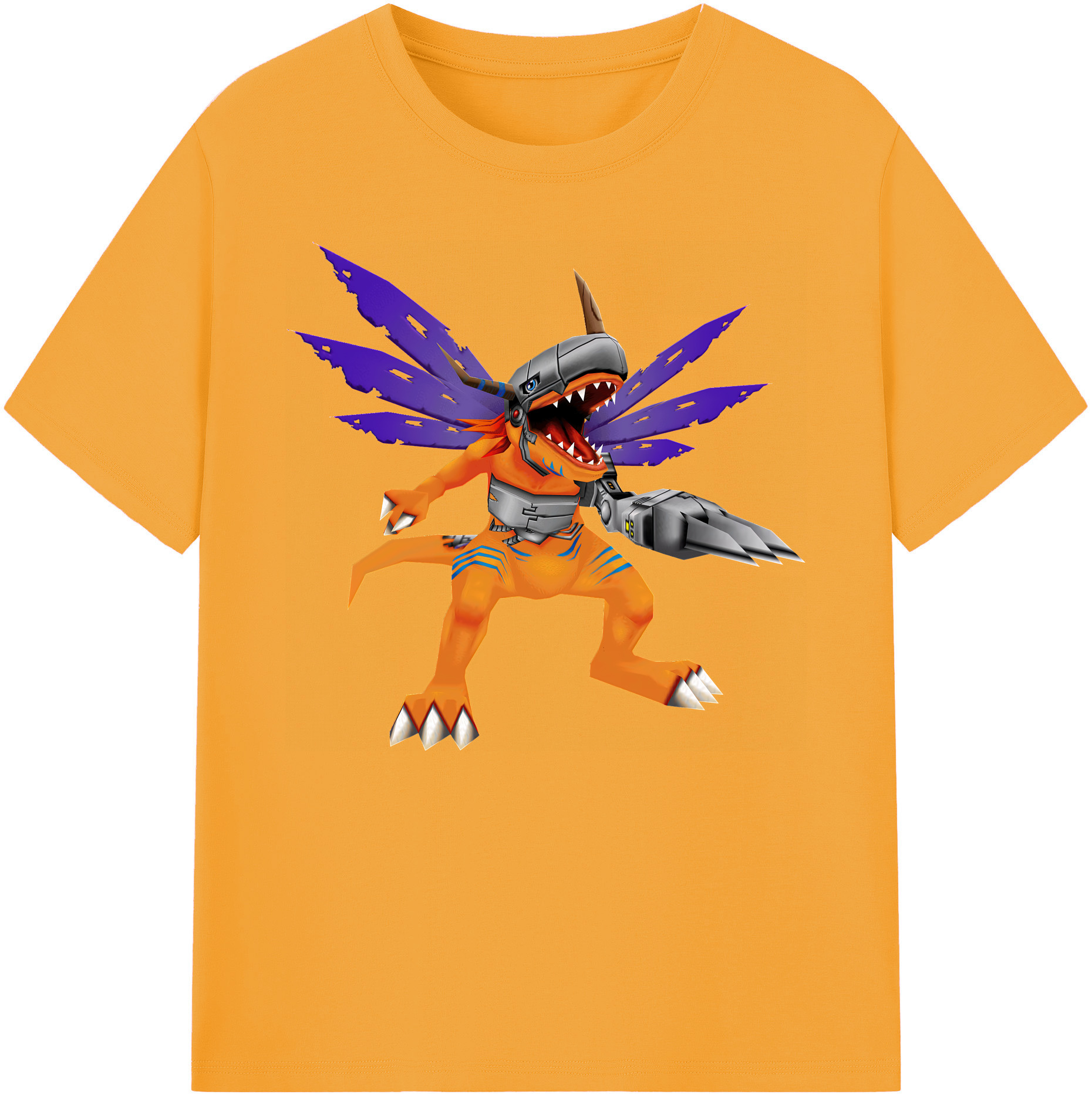 （画像用） Digimon デジタルモンスター/デジモン 綿100％ メンズ半袖Tシャツ｜肌触りやわらか＆通気性