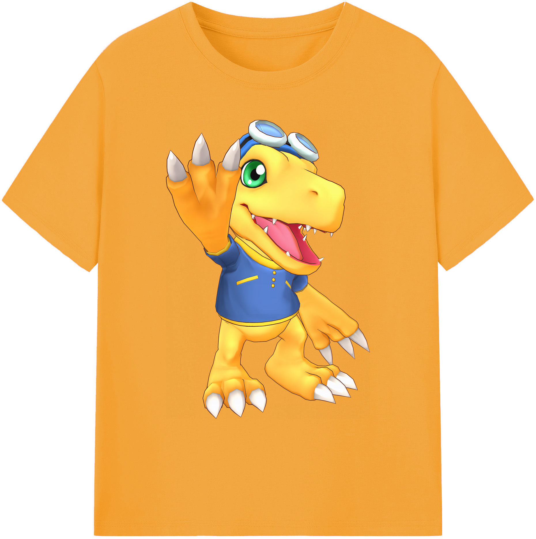（画像用） Digimon デジタルモンスター/デジモン 綿100％ メンズ半袖Tシャツ｜肌触りやわらか＆通気性