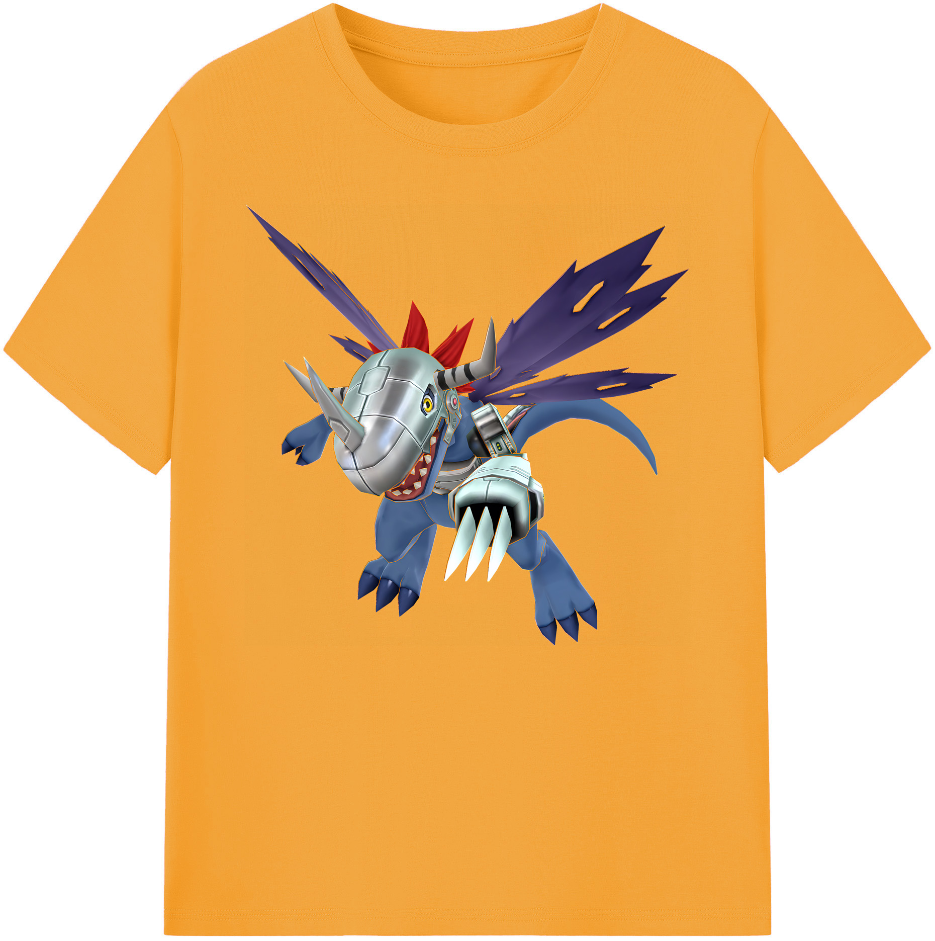 （画像用） Digimon デジタルモンスター/デジモン 綿100％ メンズ半袖Tシャツ｜肌触りやわらか＆通気性