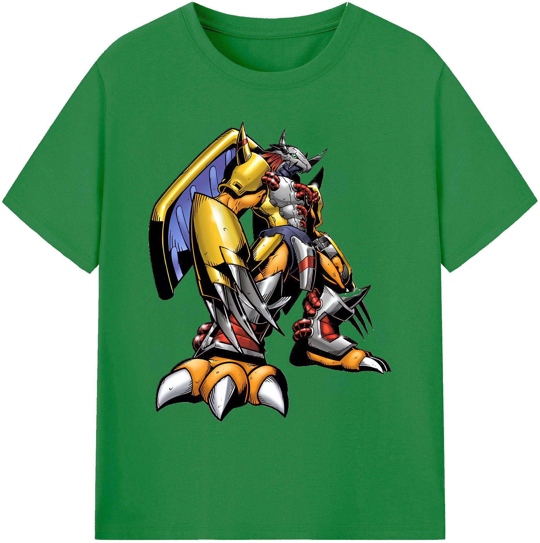 （画像用） Digimon デジタルモンスター/デジモン 綿100％ メンズ半袖Tシャツ｜肌触りやわらか＆通気性