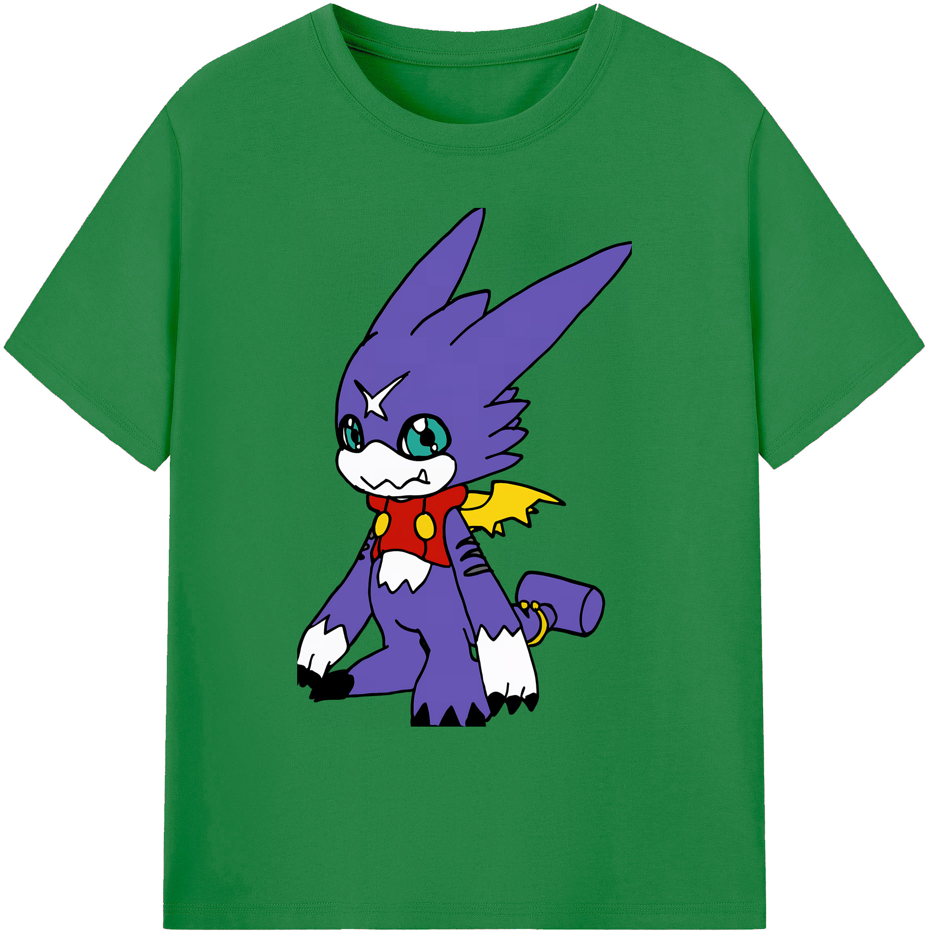（画像用） Digimon デジタルモンスター/デジモン 綿100％ メンズ半袖Tシャツ｜肌触りやわらか＆通気性