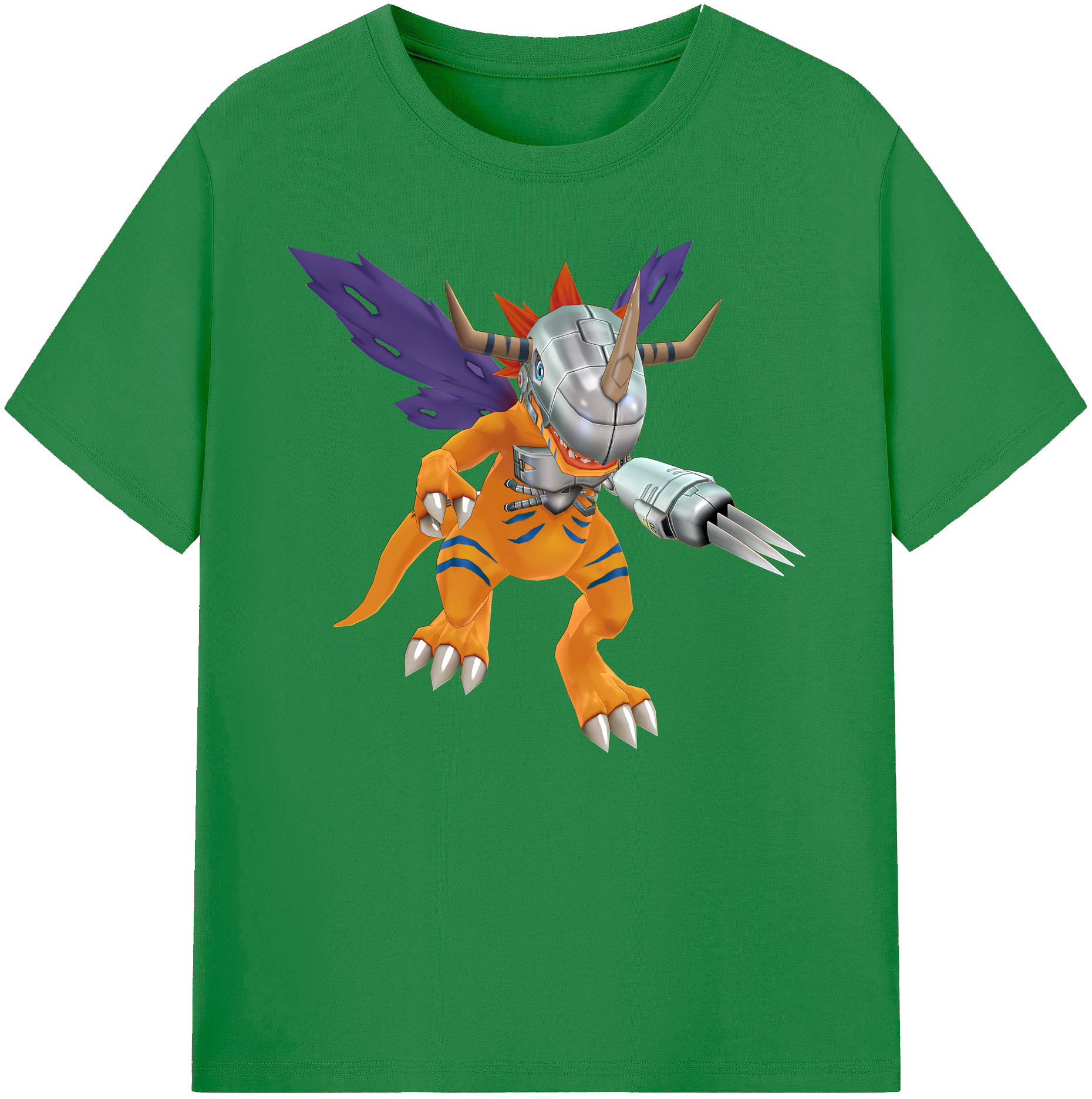 （画像用） Digimon デジタルモンスター/デジモン 綿100％ メンズ半袖Tシャツ｜肌触りやわらか＆通気性