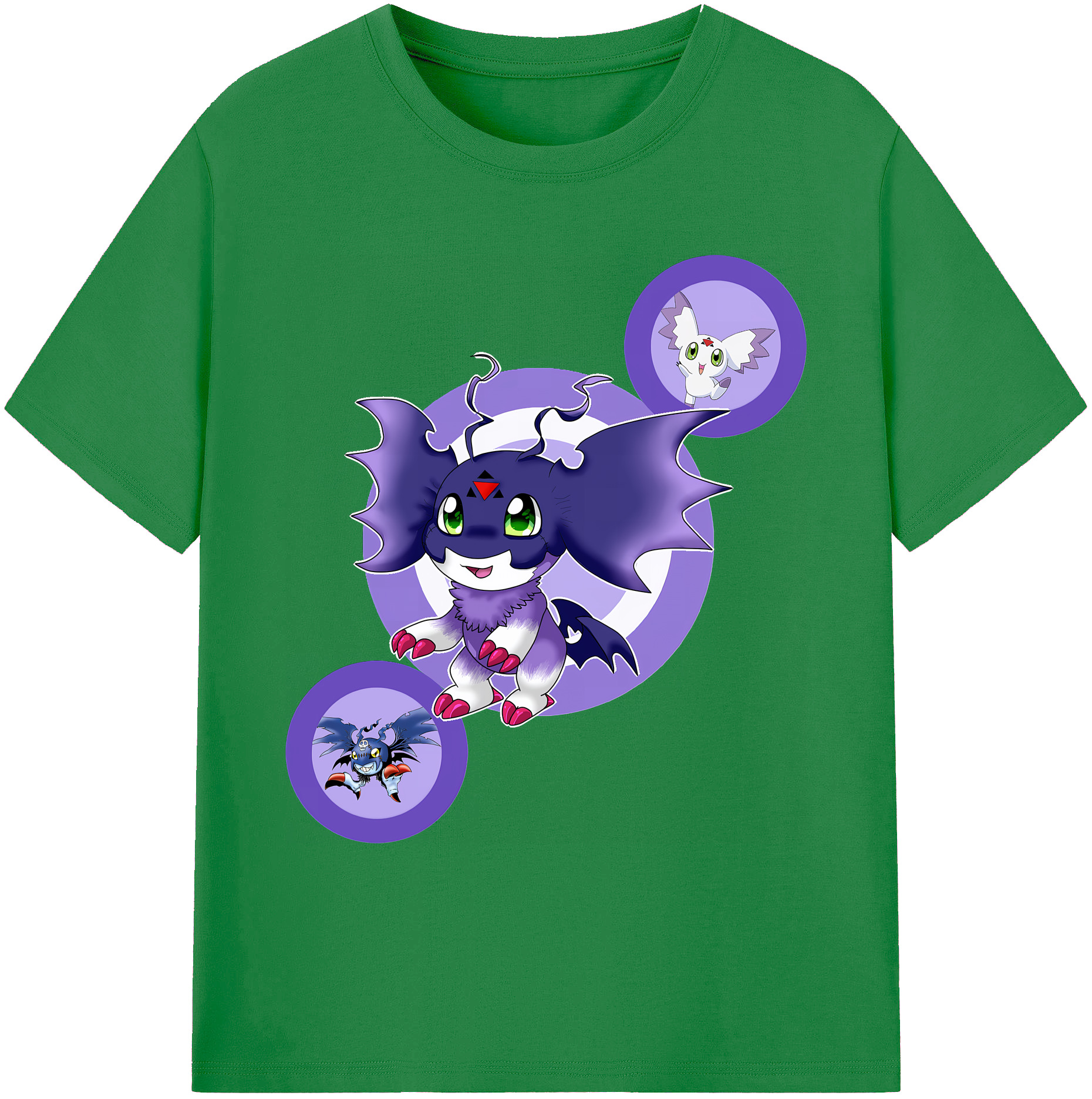 （画像用） Digimon デジタルモンスター/デジモン 綿100％ メンズ半袖Tシャツ｜肌触りやわらか＆通気性