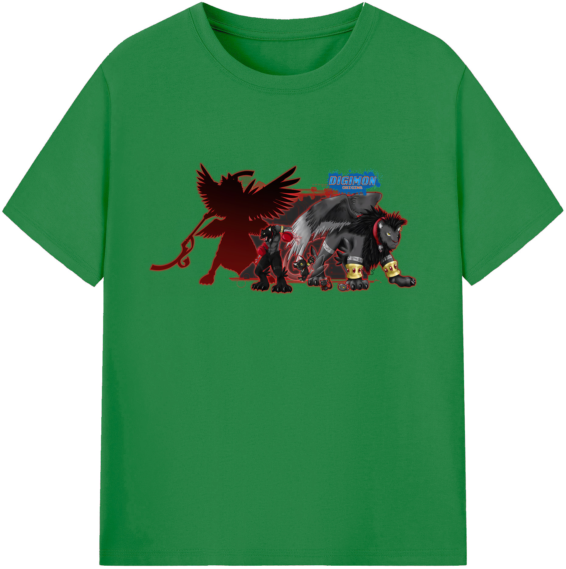 （画像用） Digimon デジタルモンスター/デジモン 綿100％ メンズ半袖Tシャツ｜肌触りやわらか＆通気性