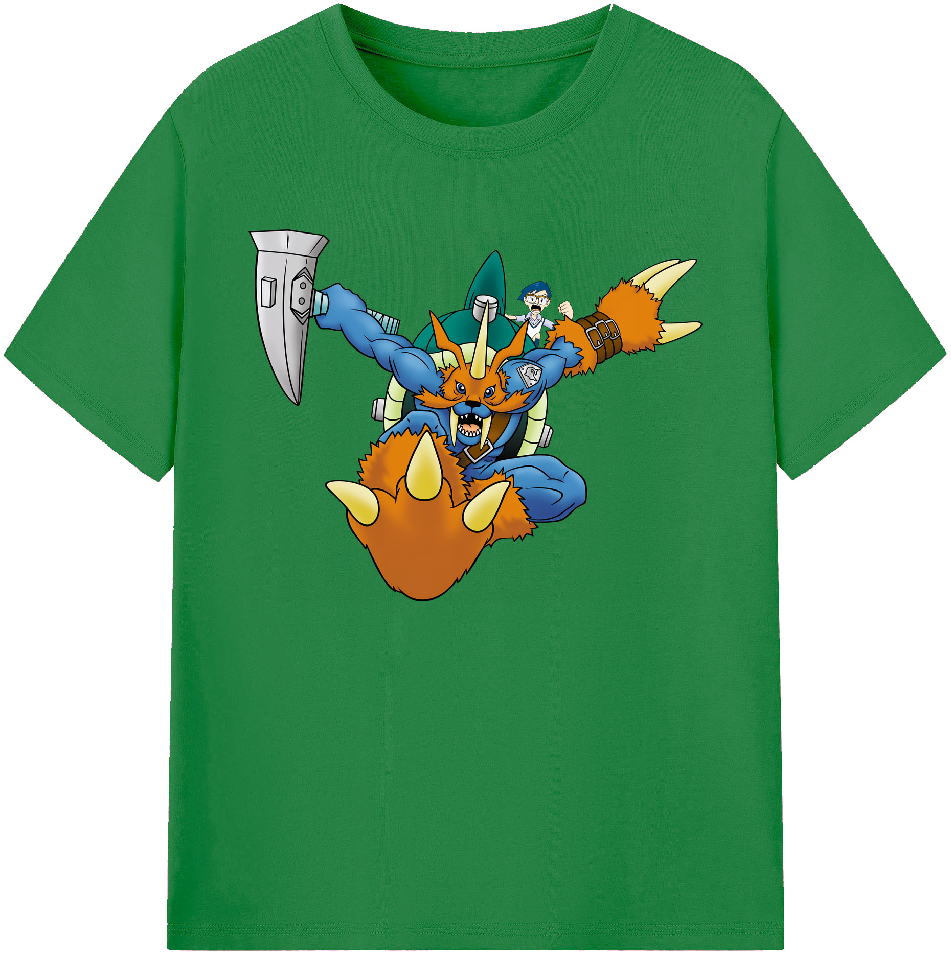（画像用） Digimon デジタルモンスター/デジモン 綿100％ メンズ半袖Tシャツ｜肌触りやわらか＆通気性