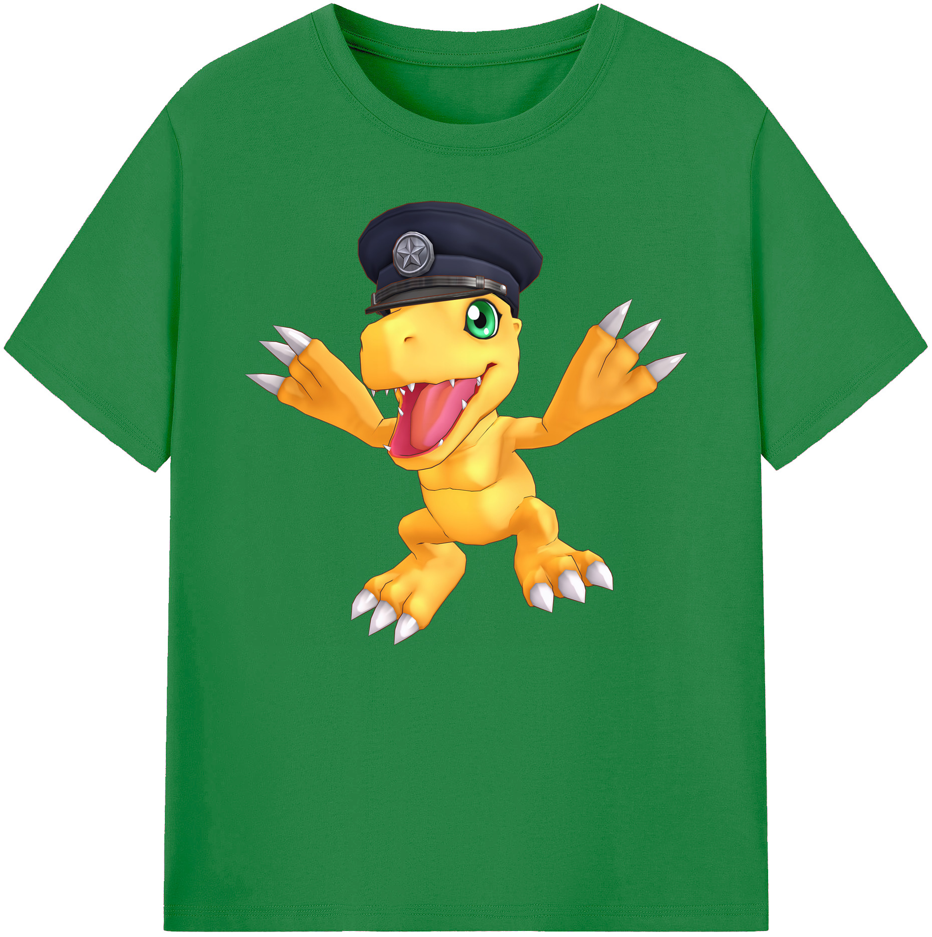 （画像用） Digimon デジタルモンスター/デジモン 綿100％ メンズ半袖Tシャツ｜肌触りやわらか＆通気性