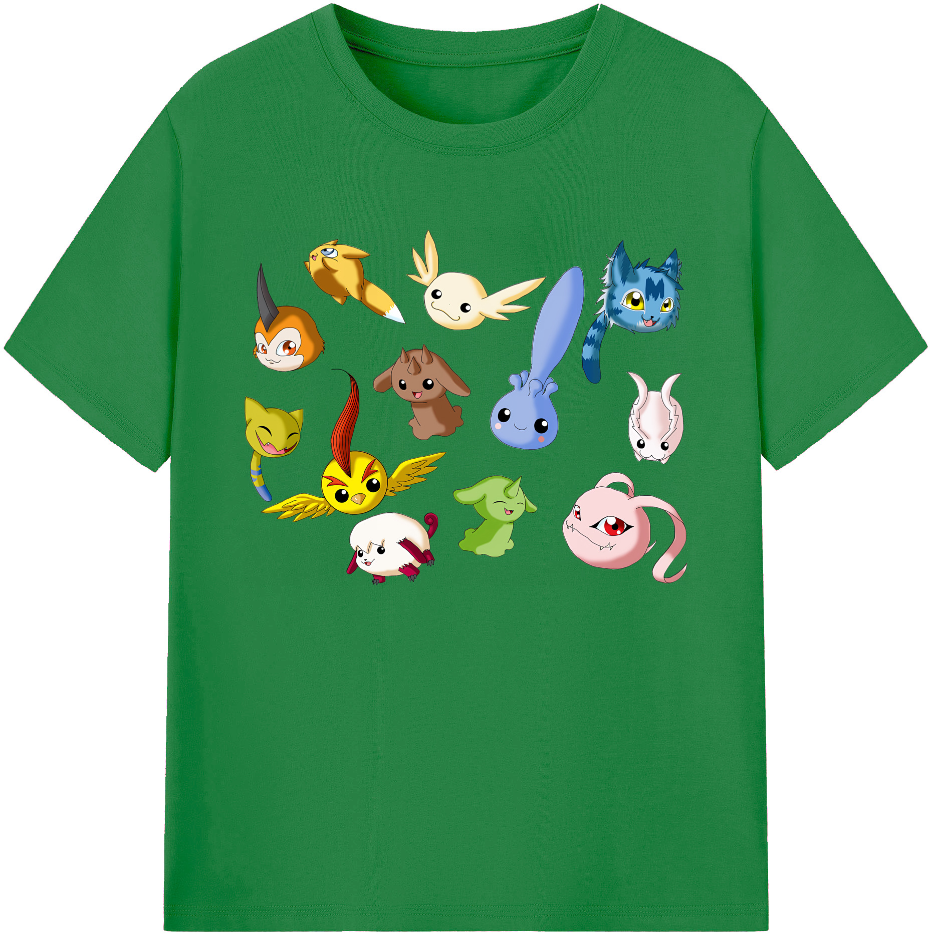 （画像用） Digimon デジタルモンスター/デジモン 綿100％ メンズ半袖Tシャツ｜肌触りやわらか＆通気性