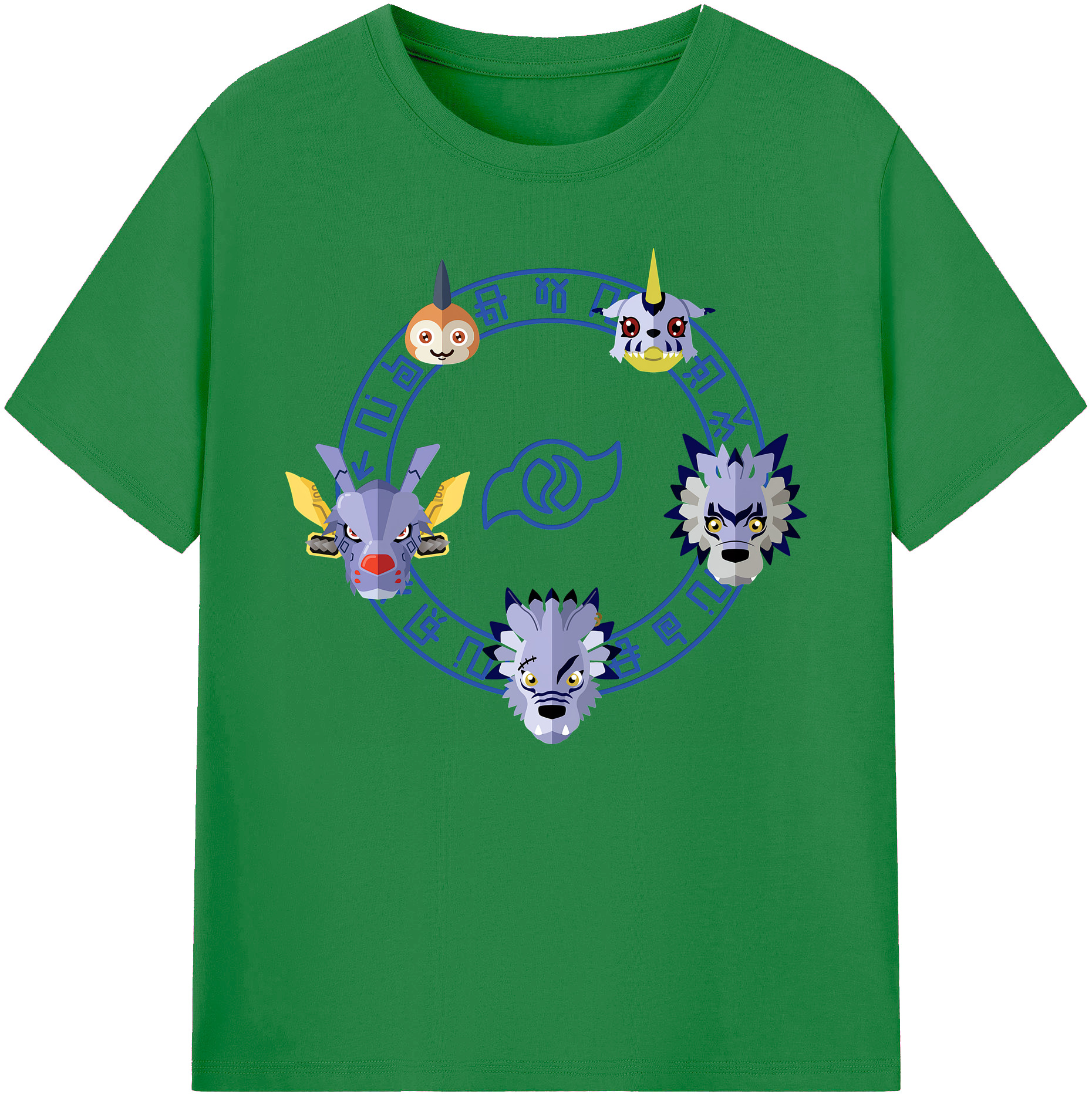 （画像用） Digimon デジタルモンスター/デジモン 綿100％ メンズ半袖Tシャツ｜肌触りやわらか＆通気性