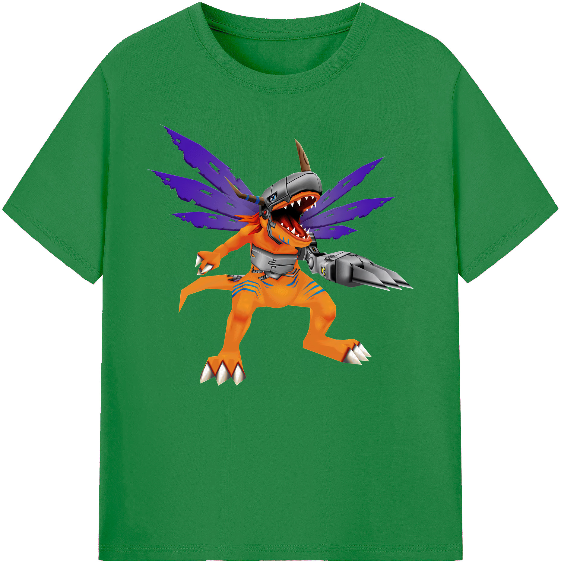 （画像用） Digimon デジタルモンスター/デジモン 綿100％ メンズ半袖Tシャツ｜肌触りやわらか＆通気性