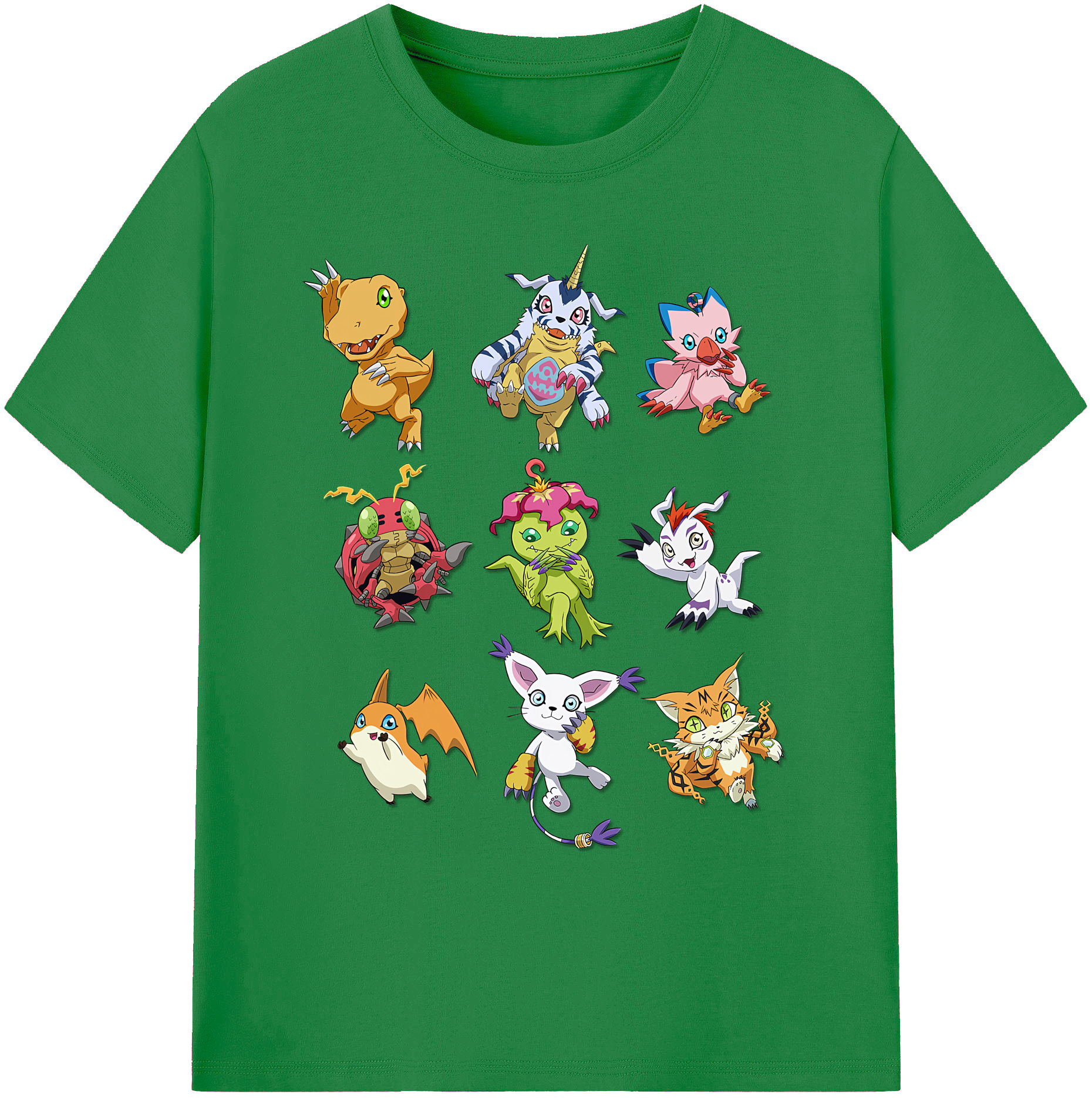 （画像用） Digimon デジタルモンスター/デジモン 綿100％ メンズ半袖Tシャツ｜肌触りやわらか＆通気性