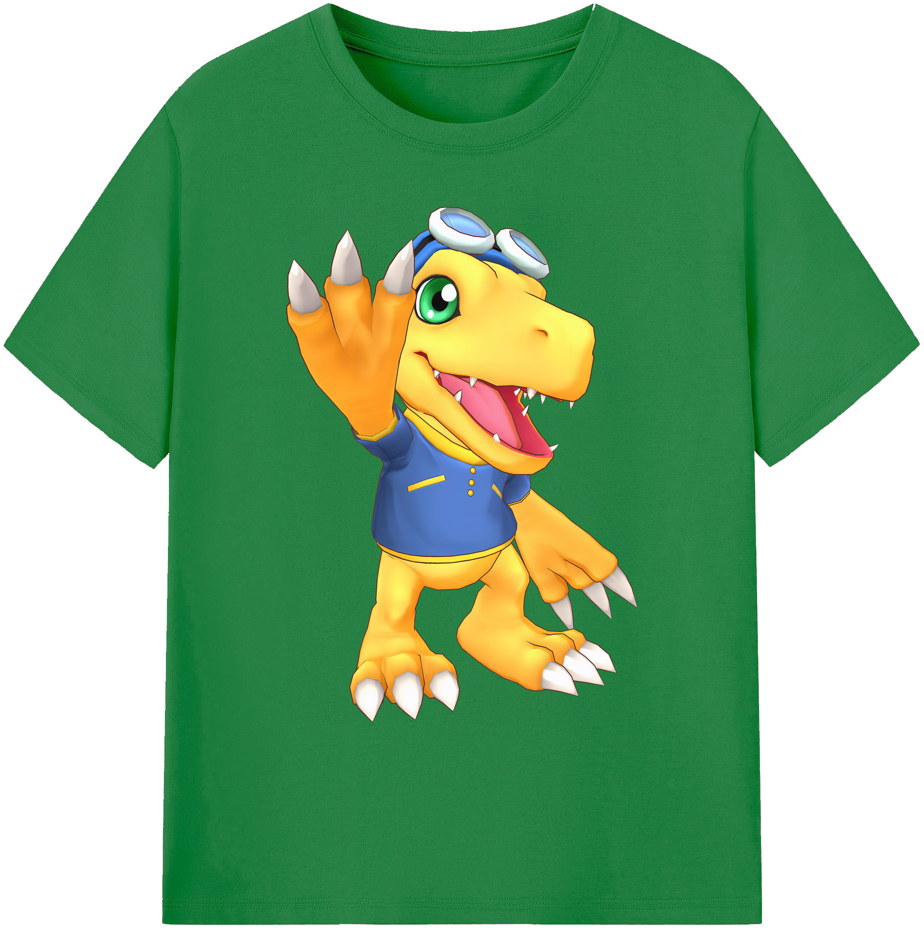 （画像用） Digimon デジタルモンスター/デジモン 綿100％ メンズ半袖Tシャツ｜肌触りやわらか＆通気性