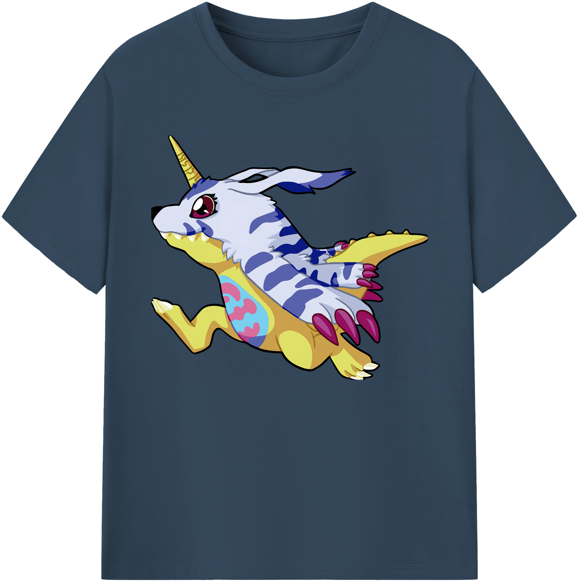 （画像用） Digimon デジタルモンスター/デジモン 綿100％ メンズ半袖Tシャツ｜肌触りやわらか＆通気性
