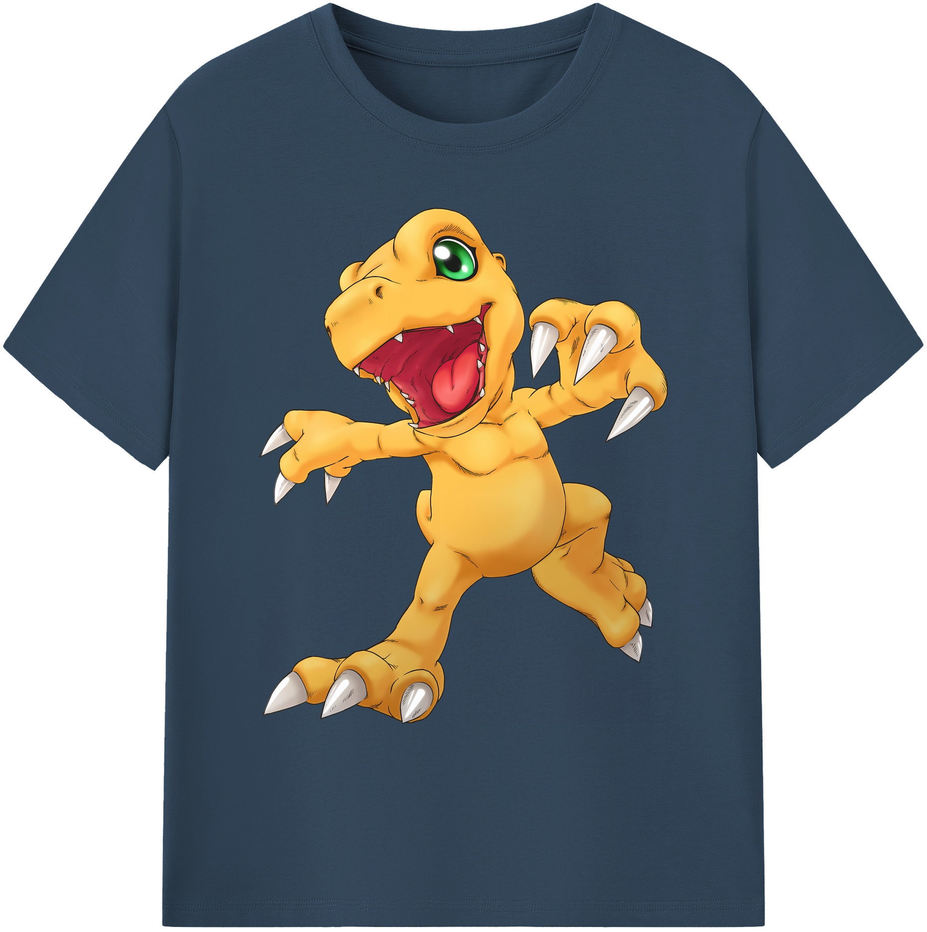 （画像用） Digimon デジタルモンスター/デジモン 綿100％ メンズ半袖Tシャツ｜肌触りやわらか＆通気性